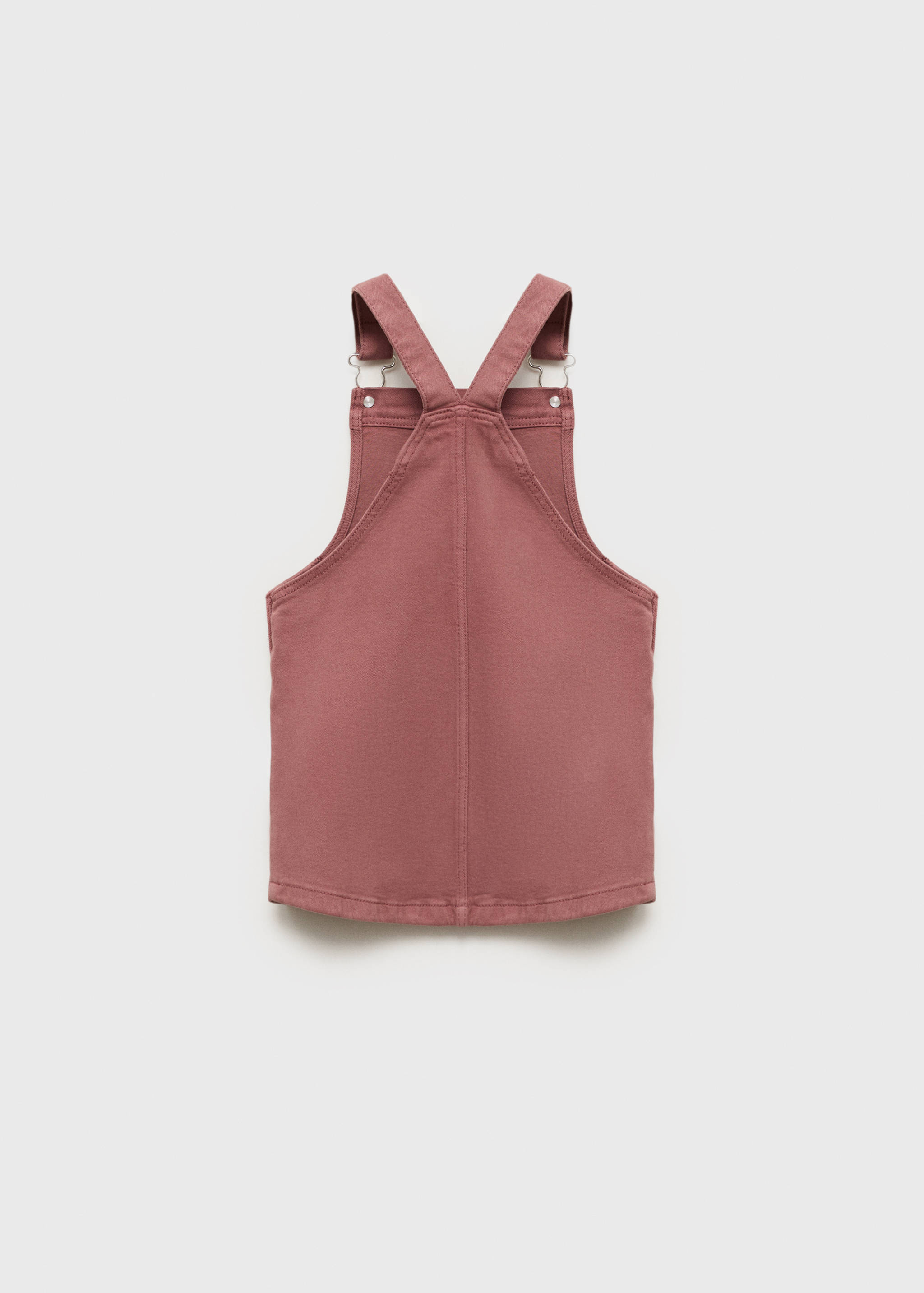 Pocket denim pinafore dress - Reverse of the article