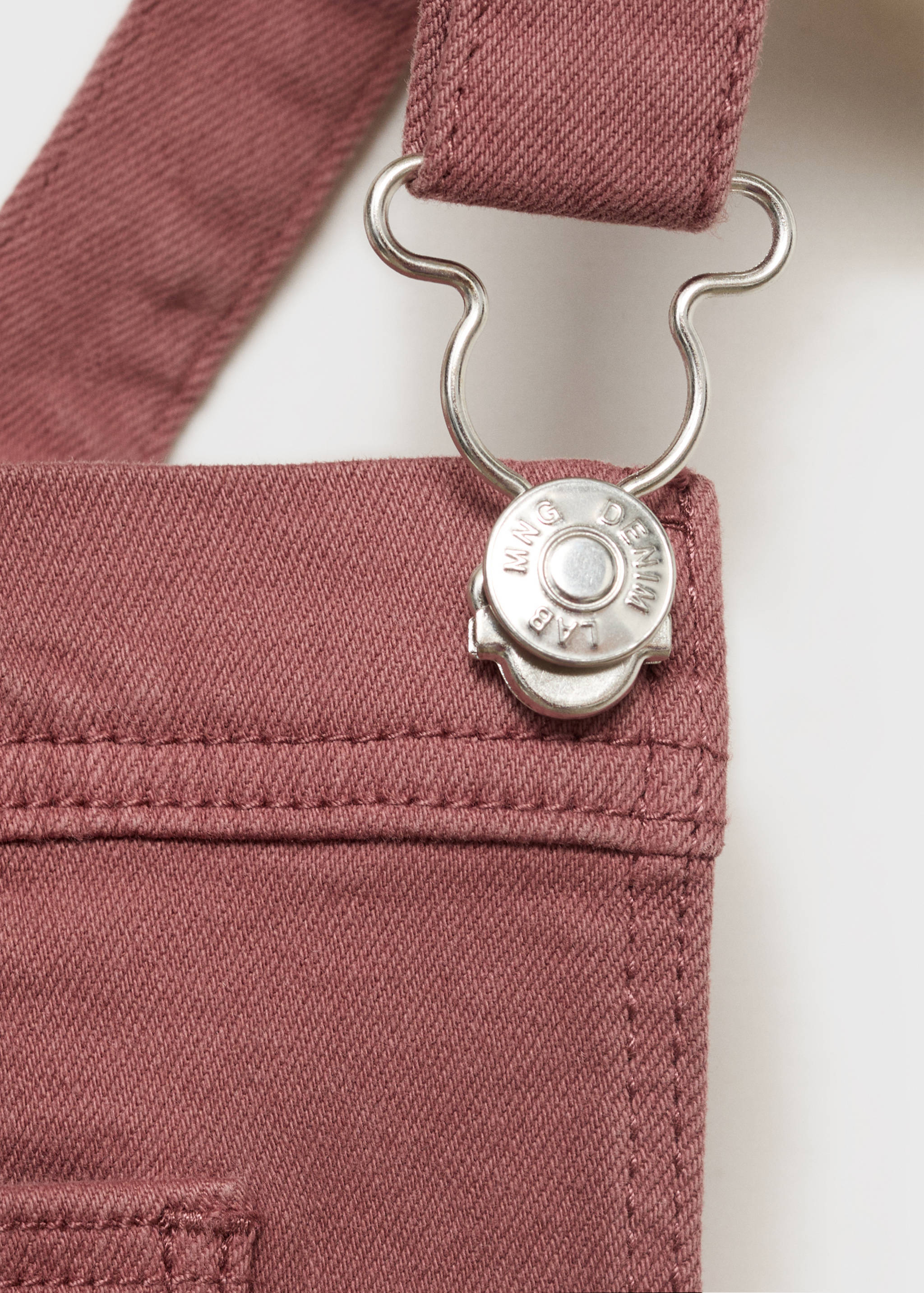 Pocket denim pinafore dress - Details of the article 8