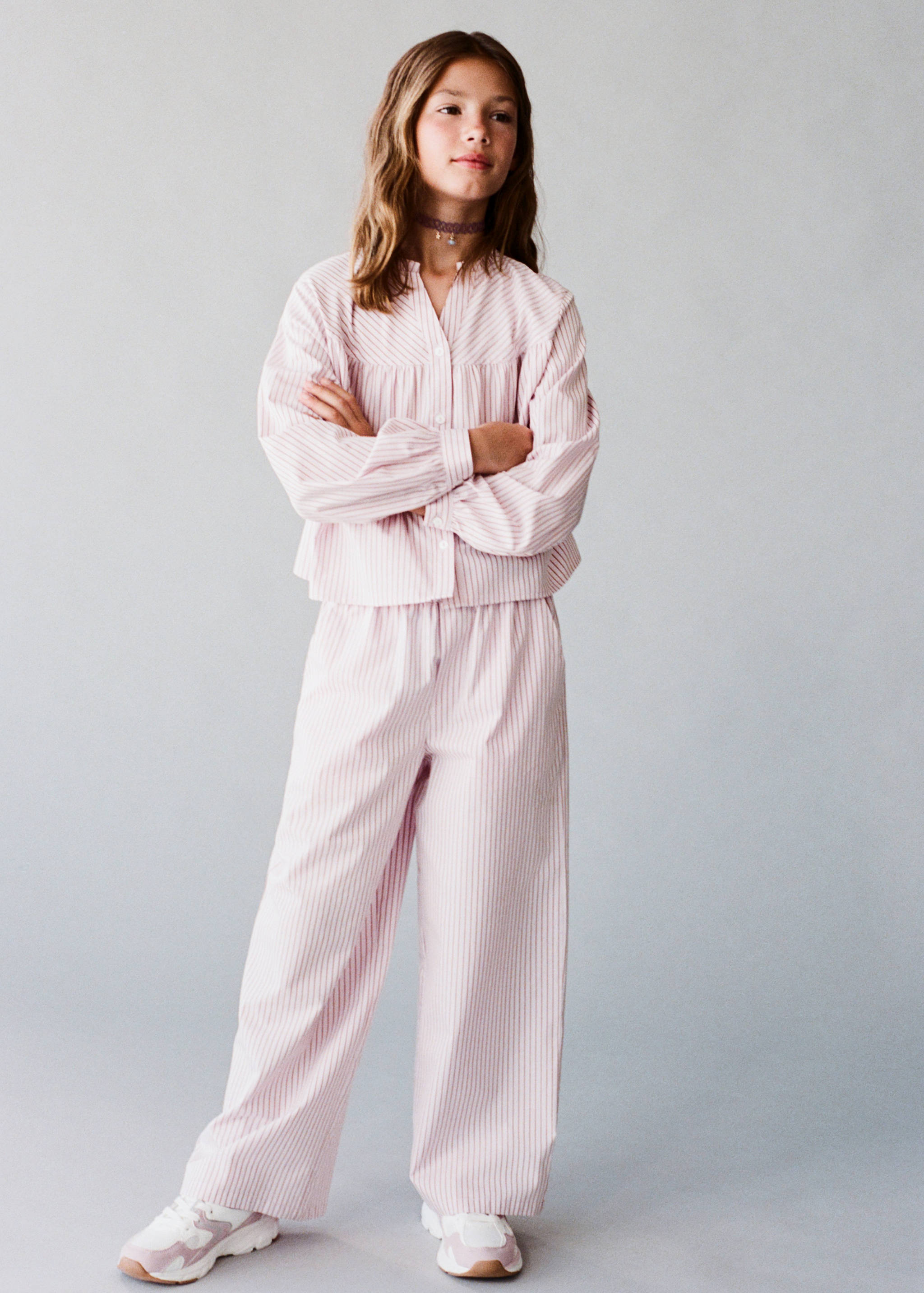 Bavlněná košile s proužky - Detail zboží 6