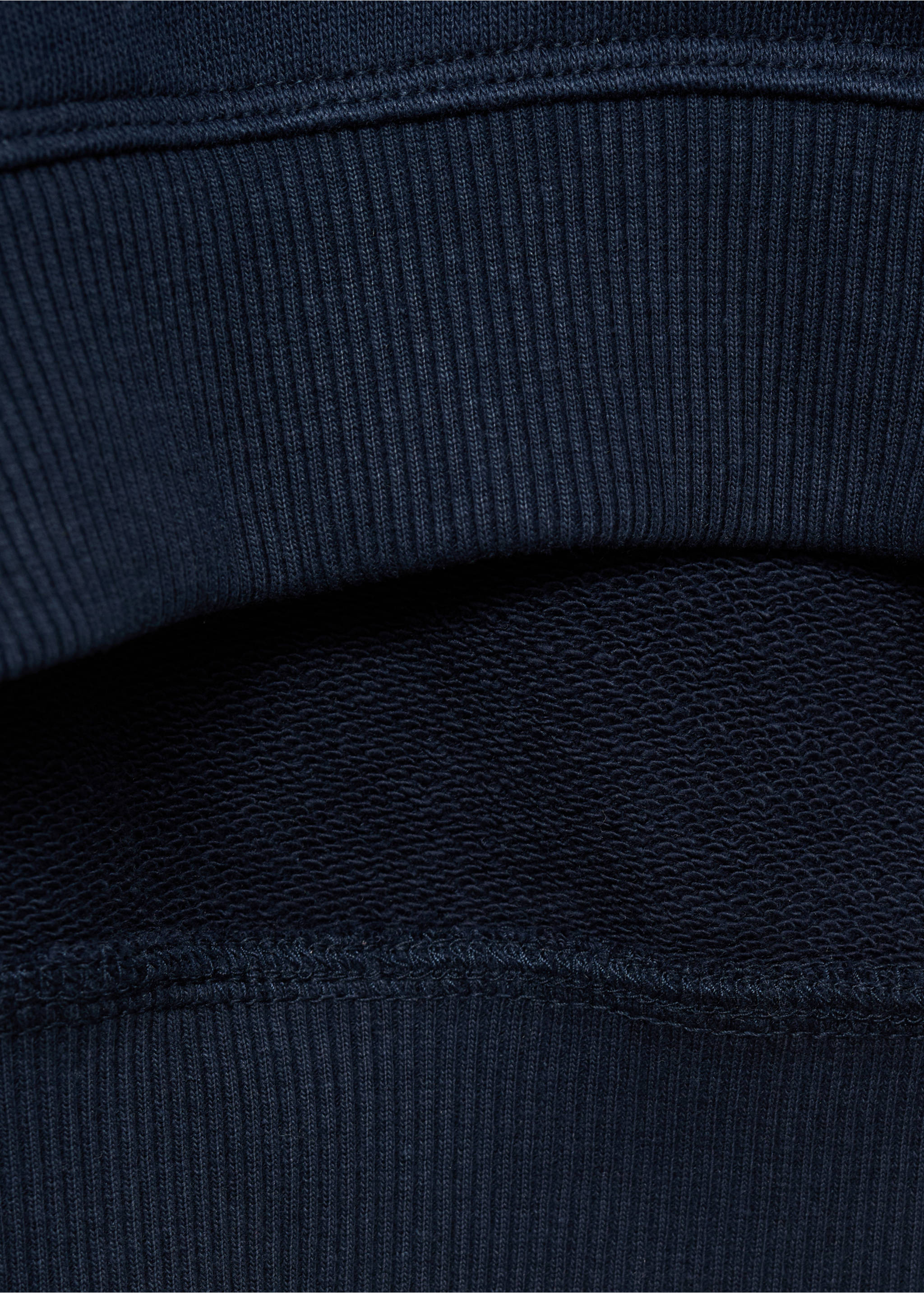 Printed cotton sweatshirt - Details of the article 0, Navy. Ref: 17063284-00.