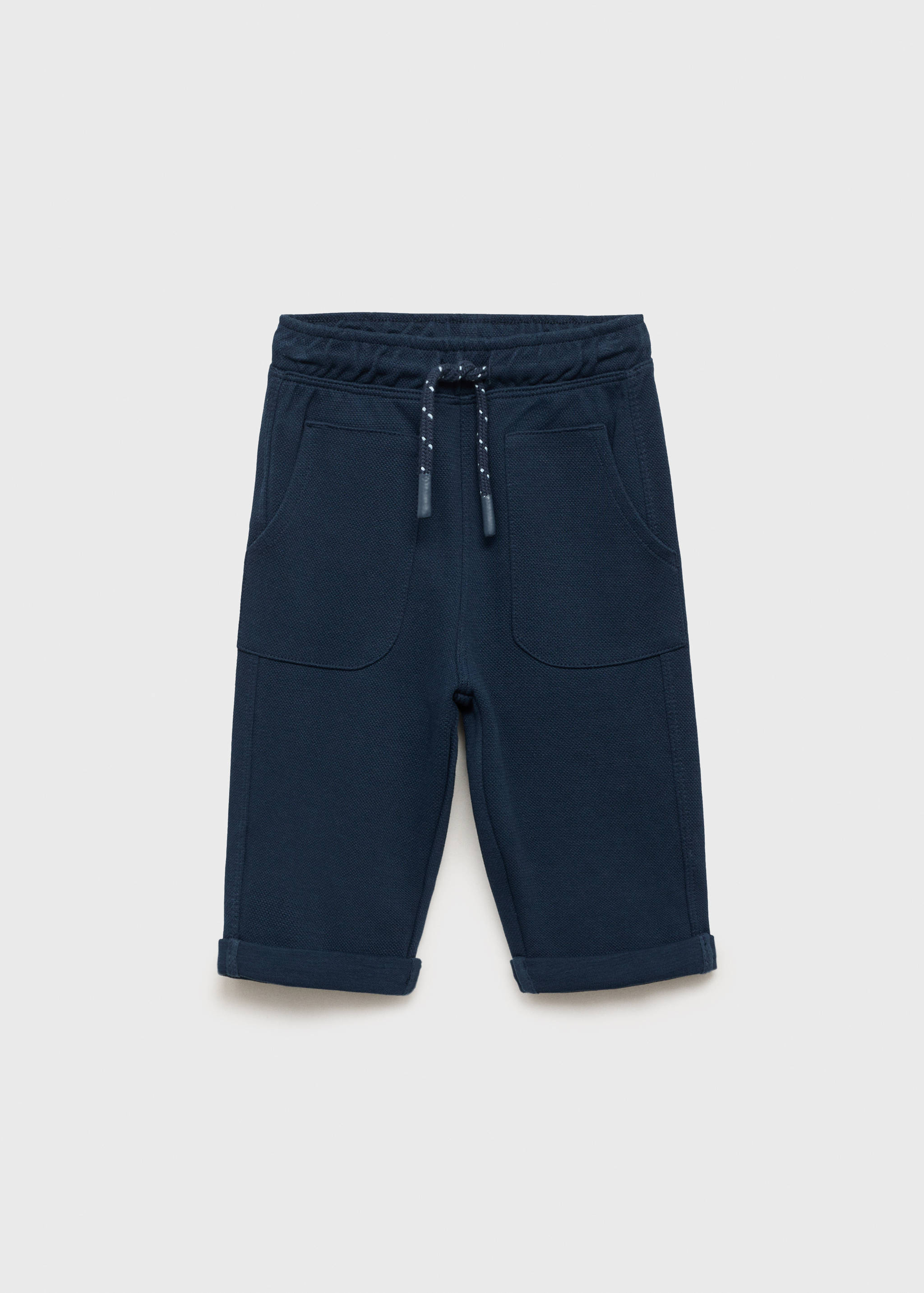 Straight-fit cotton trousers - Article without model