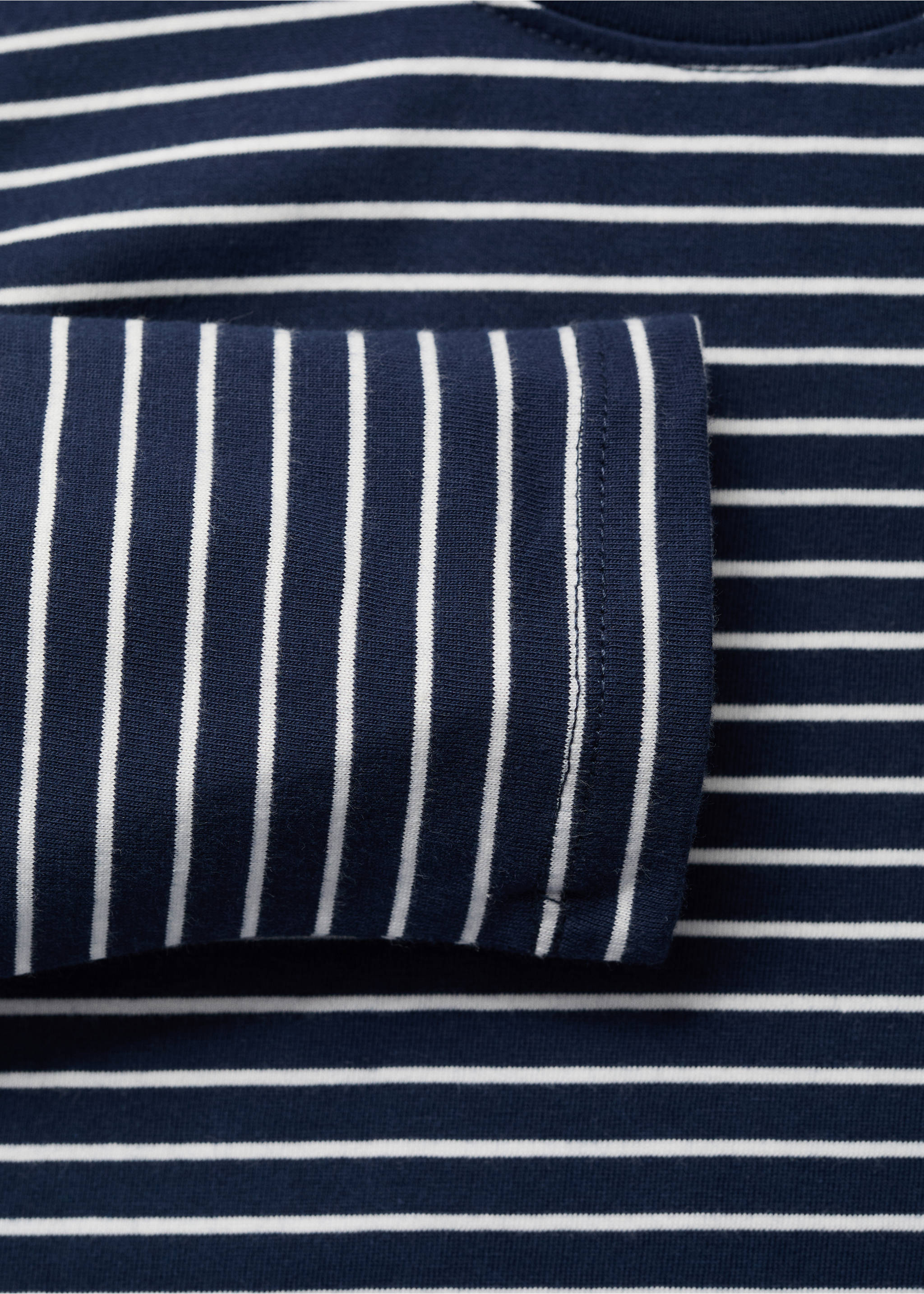 Camiseta algodón rayas - Detalle del artículo 0, Azul marino. Ref: 17063287-00.