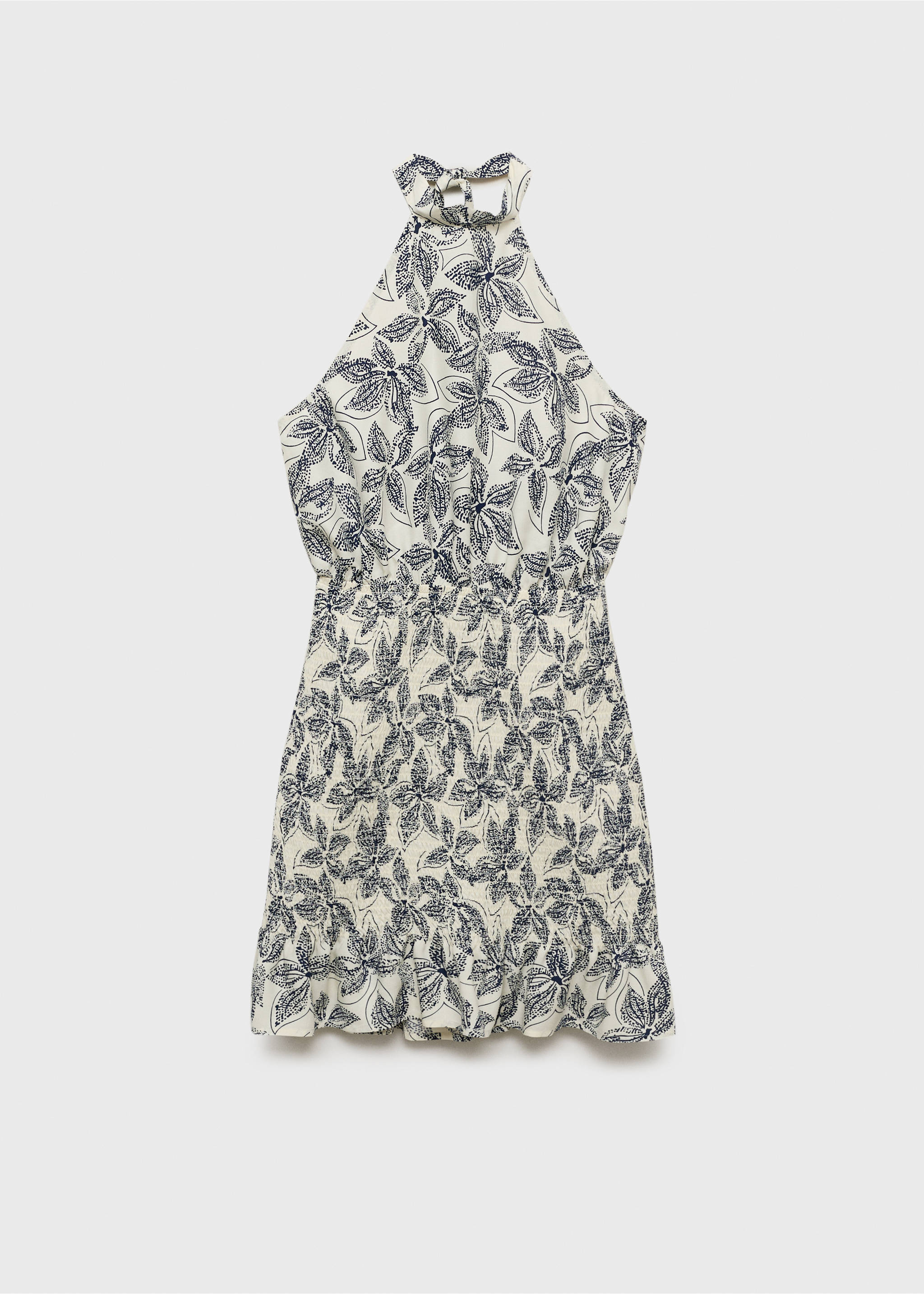 Floral-print halter dress - Article without model, Off White. Ref: 17063290-00.