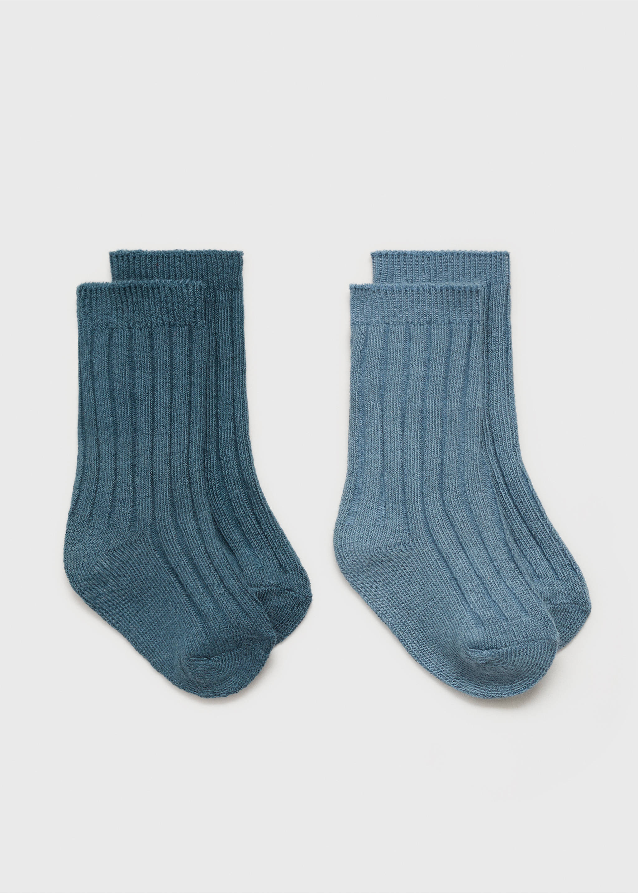 2 pack ribbed socks - Article without model, Petrol Blue. Ref: 17063293-00.