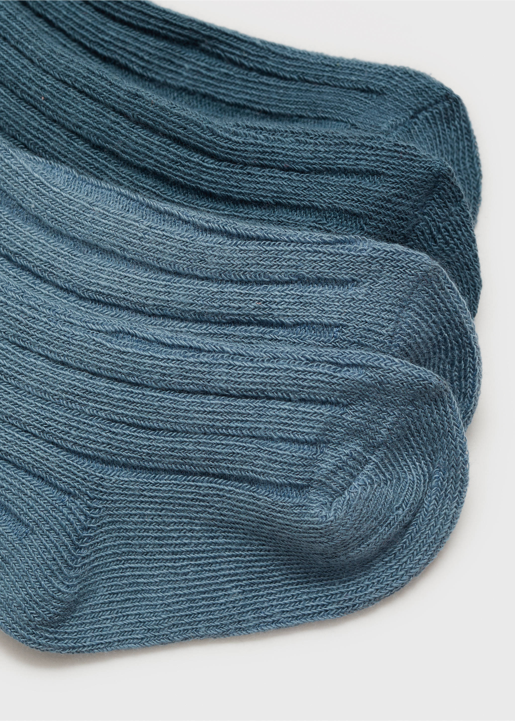 2 pack ribbed socks - Details of the article 8, Petrol Blue. Ref: 17063293-00.