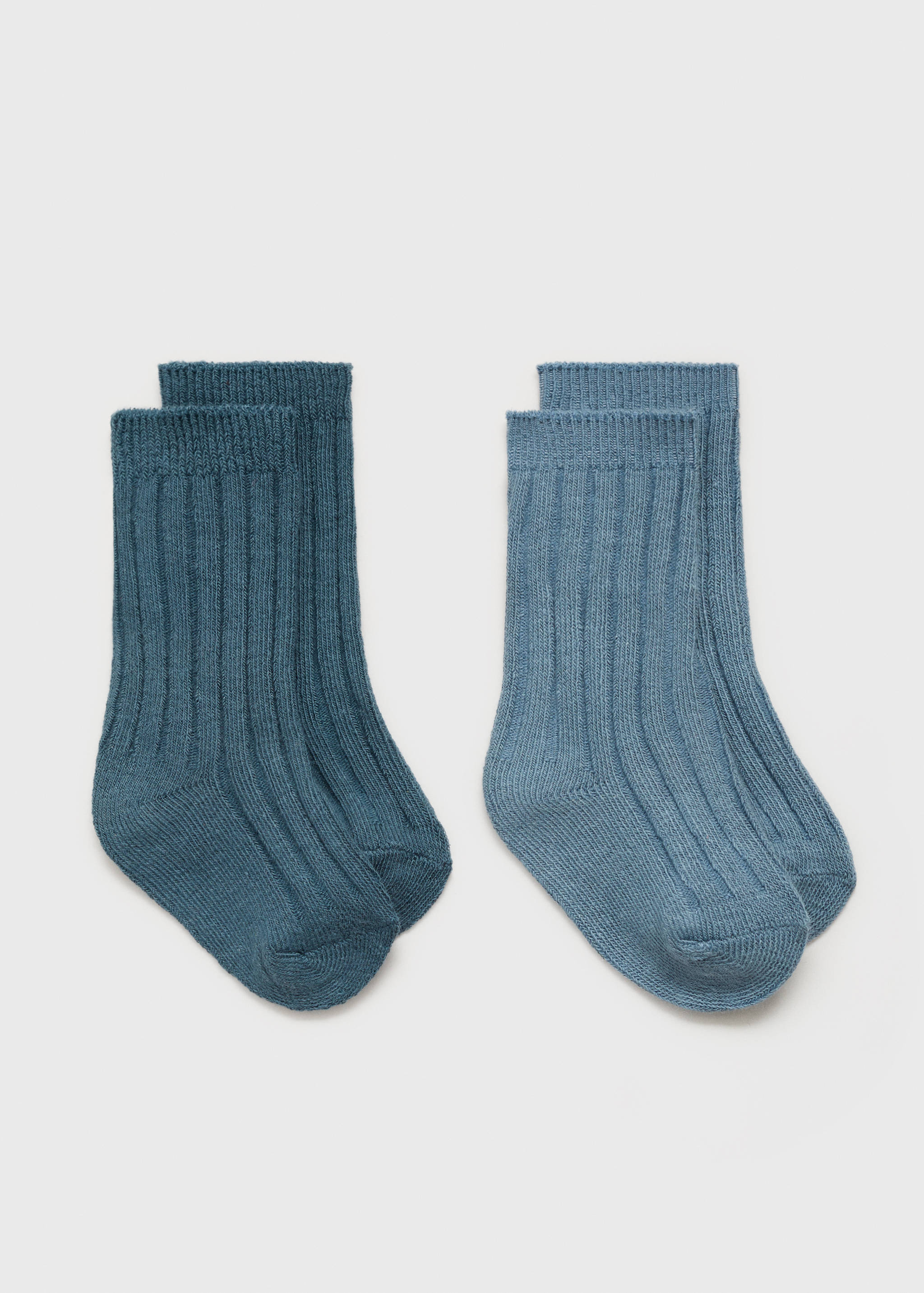 Pack 2 paires de chaussettes côtelées - Article sans modèle