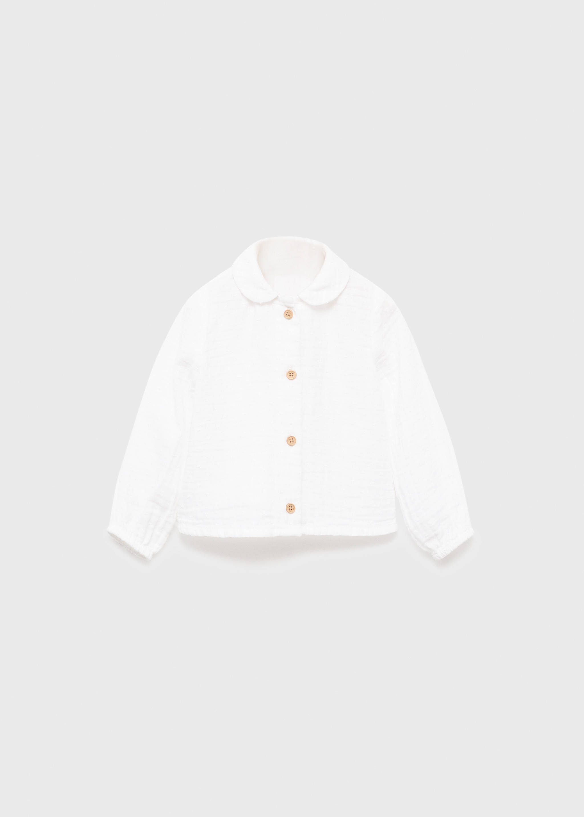 Baby-collar crinkled shirt - Article without model