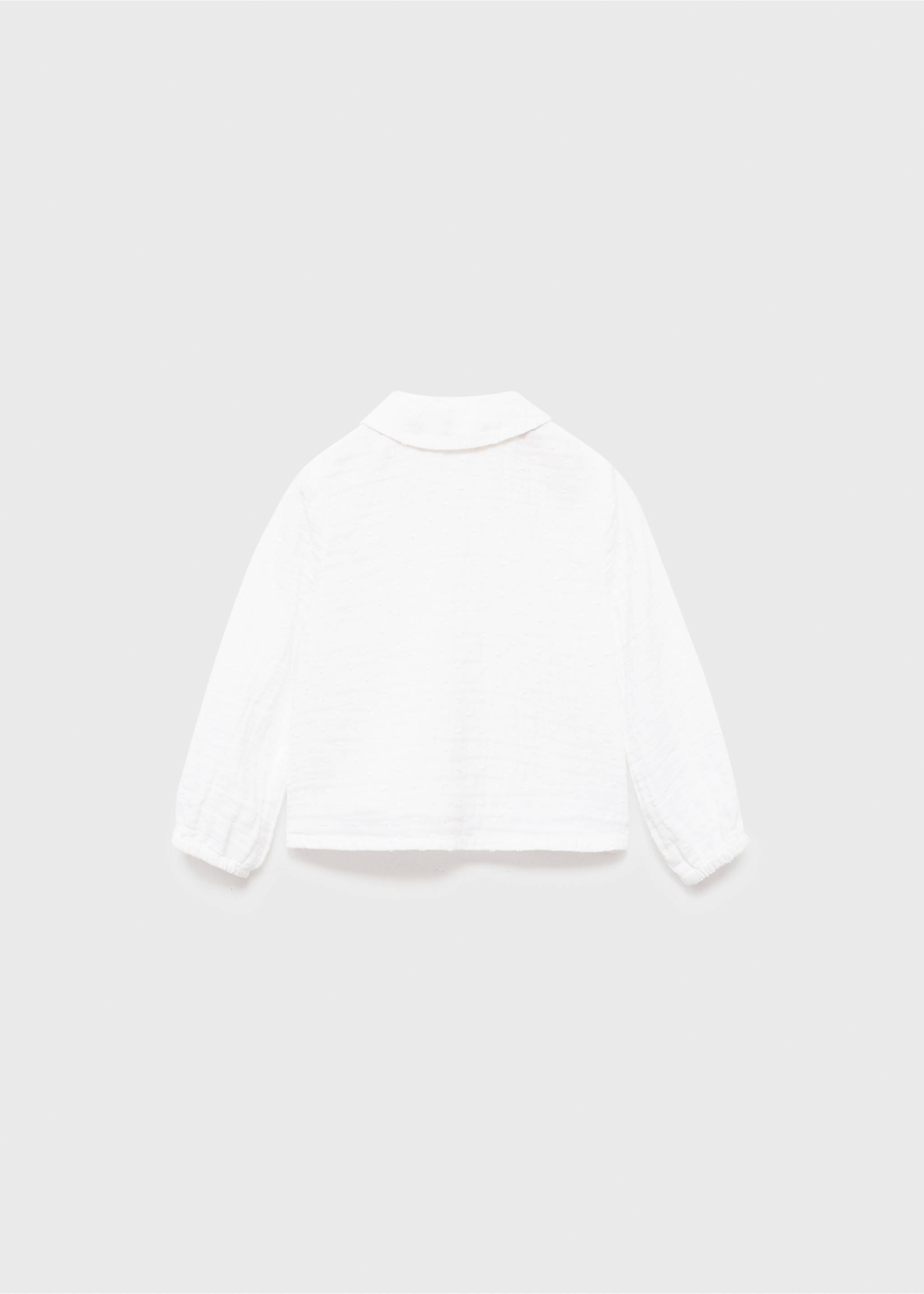 Baby-collar crinkled shirt - Reverse of the article, Off White. Ref: 17063294-00.