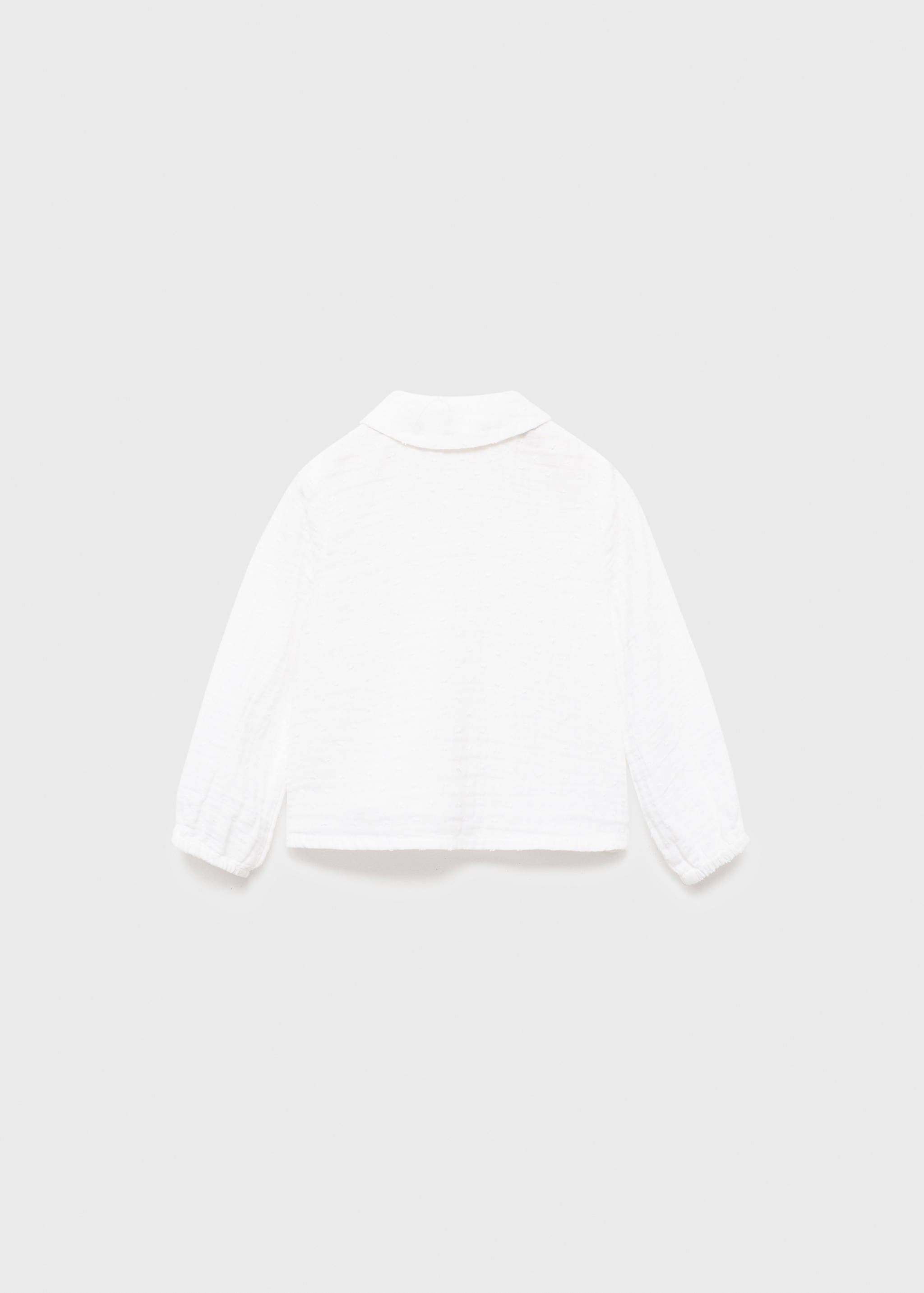 Baby-collar crinkled shirt - Reverse of the article