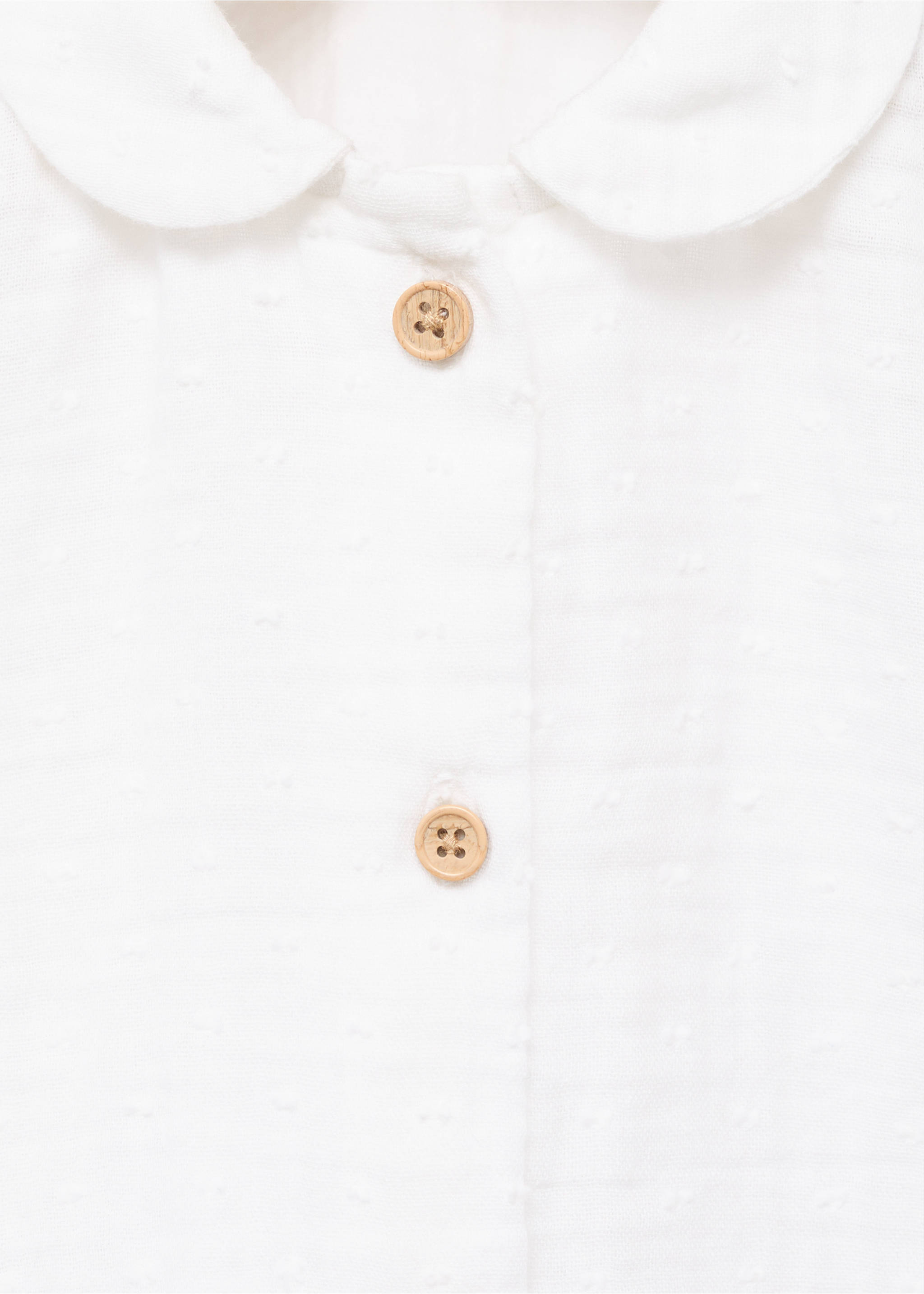 Baby-collar crinkled shirt - Details of the article 8, Off White. Ref: 17063294-00.
