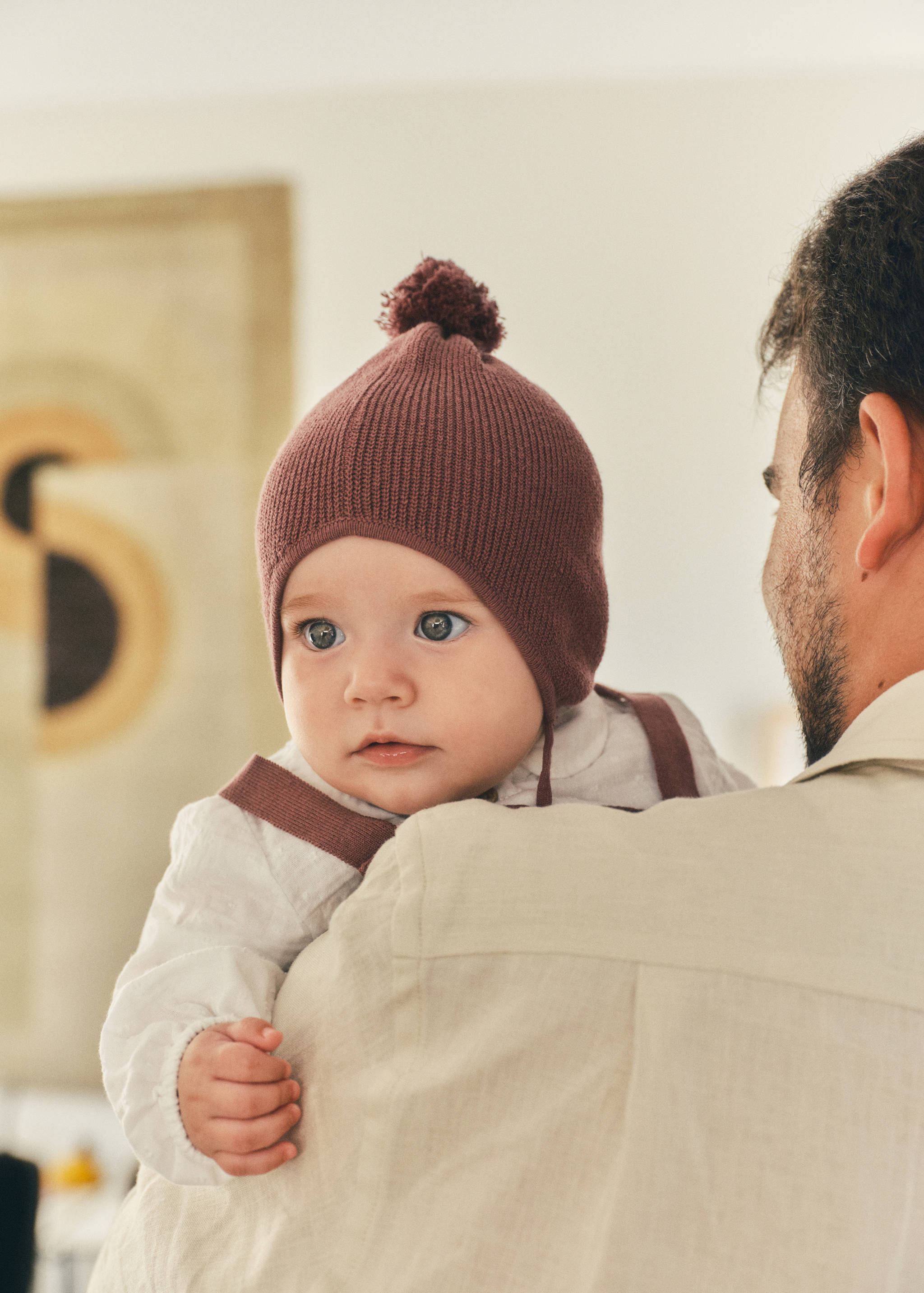 Knitted bonnet with tassel - Details of the article 5