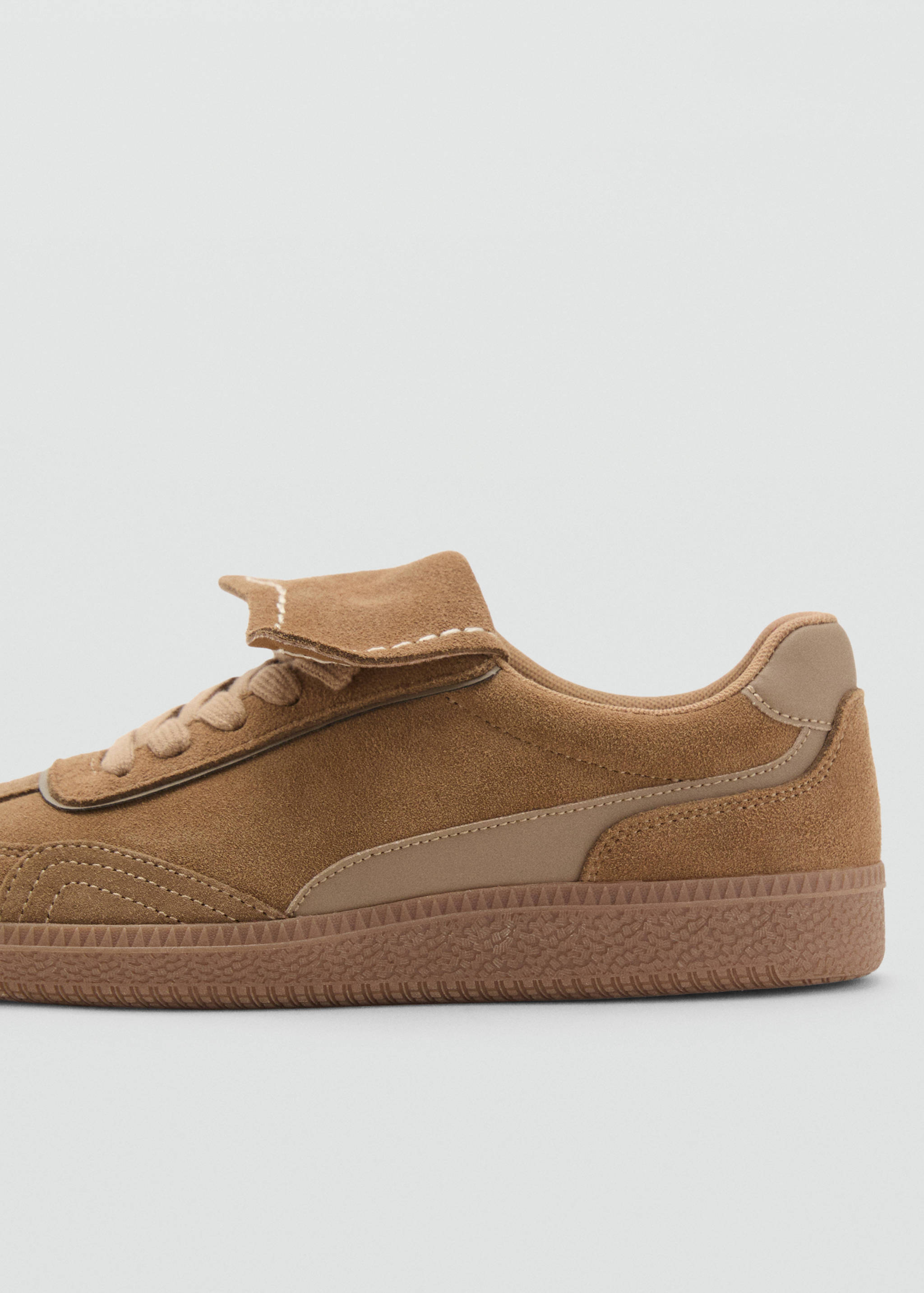 Combined suede leather sneakers - Details of the article 1
