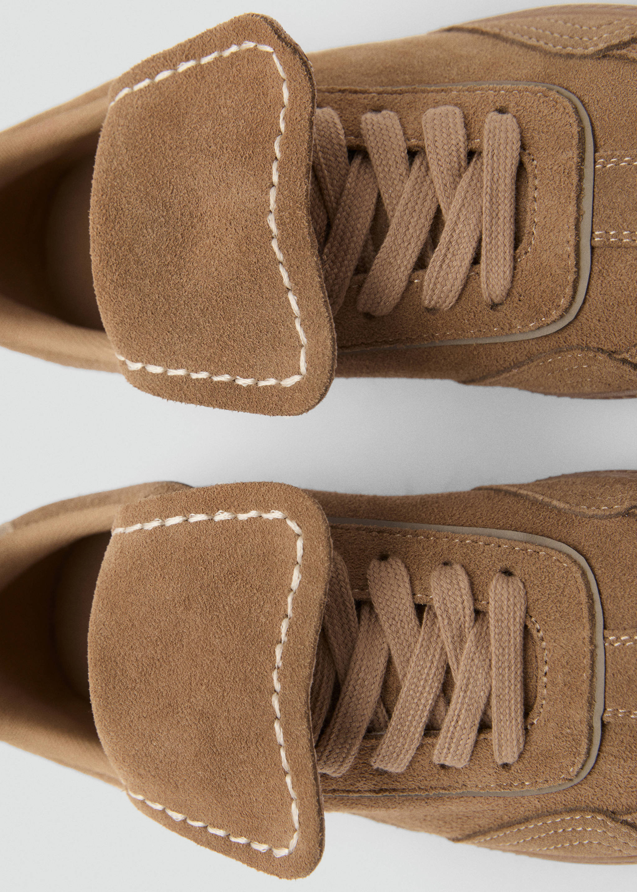 Combined suede leather sneakers - Details of the article 3