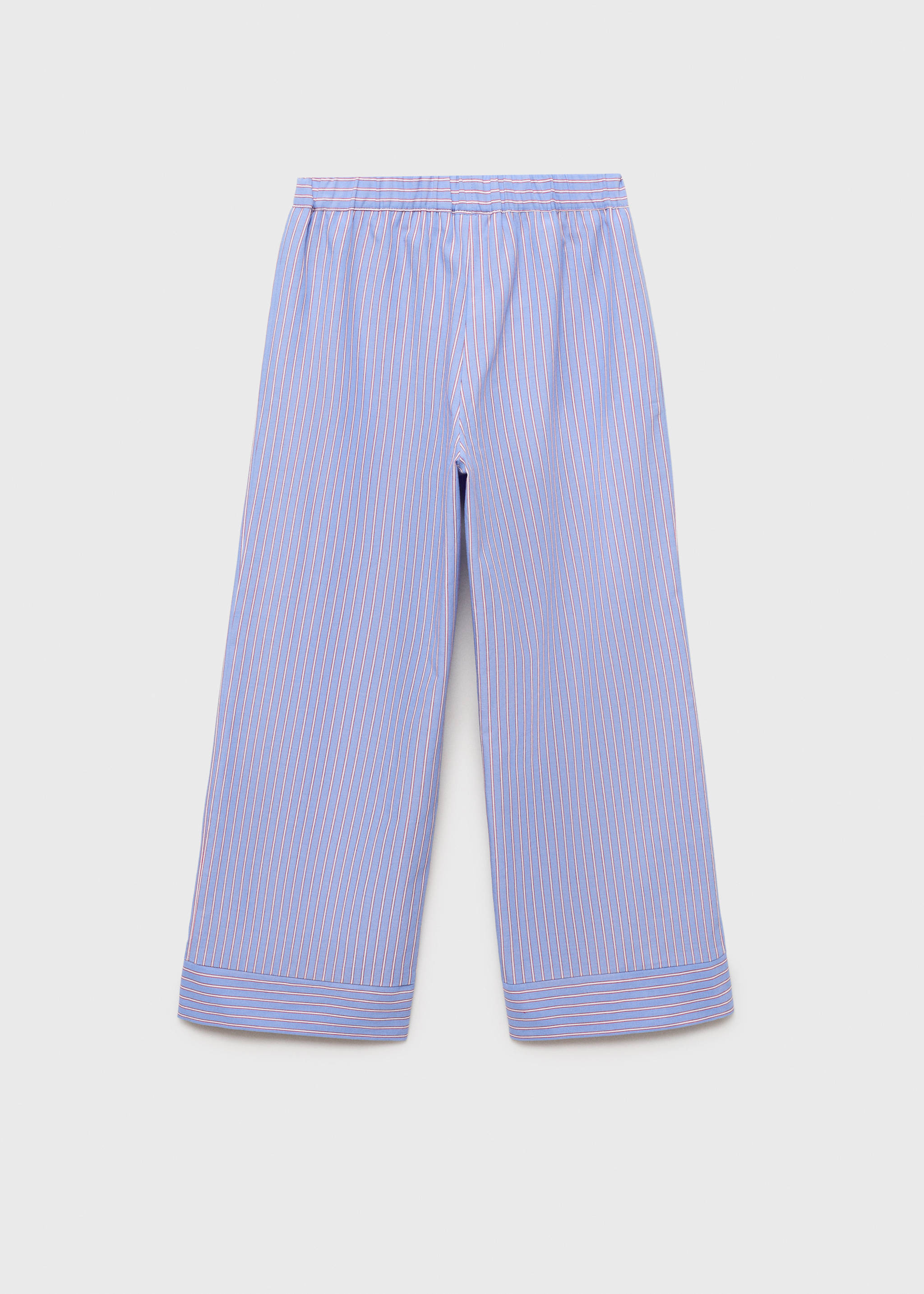 Striped cotton trousers - Reverse of the article