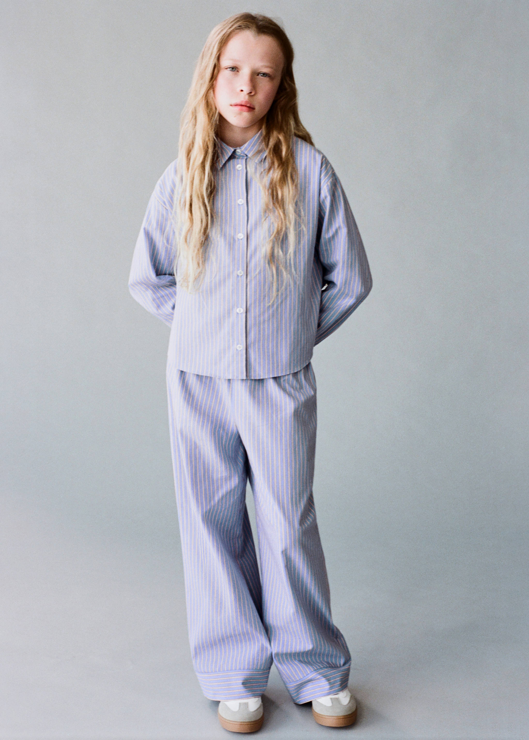 Striped cotton trousers - Details of the article 5