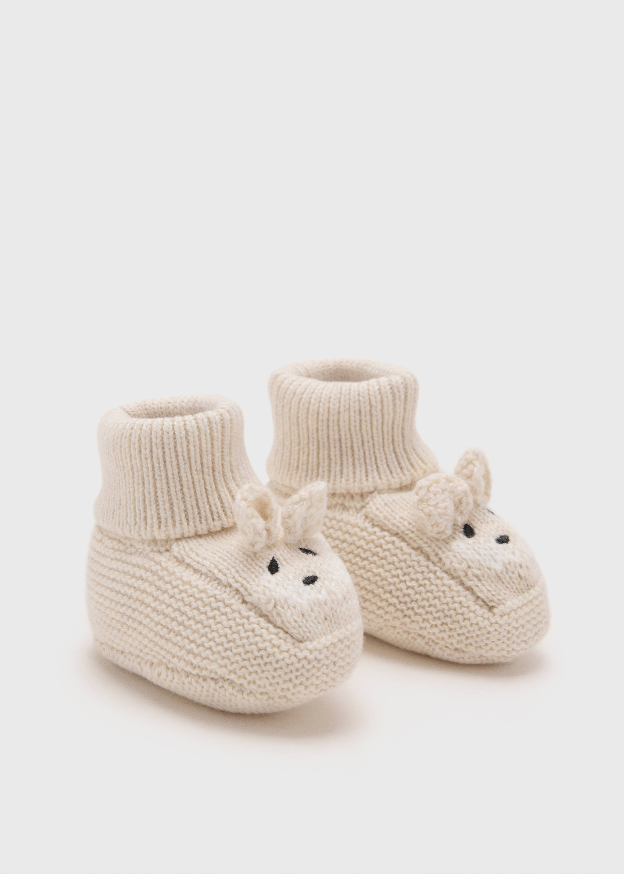 Booties with little ears - Reverse of the article, Sand. Ref: 17063306-00.
