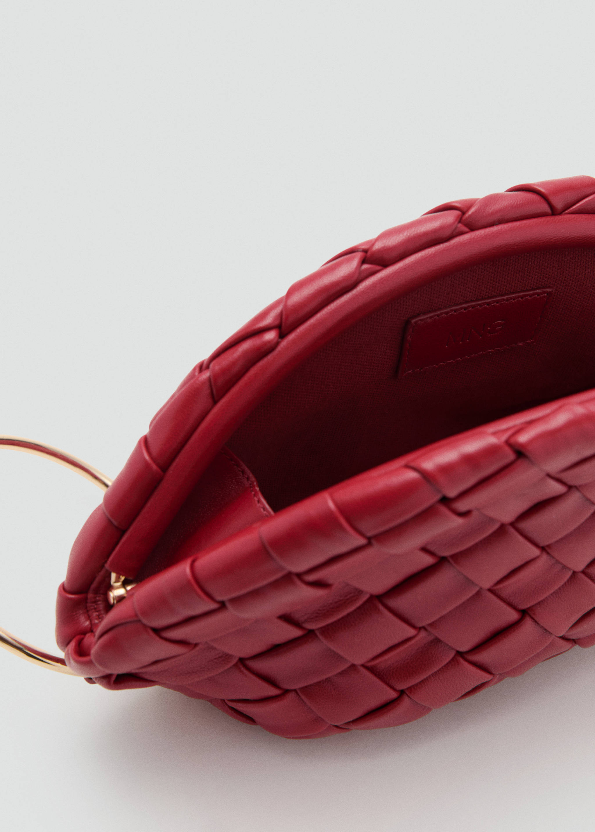 Braided leather clutch bag - Details of the article 1