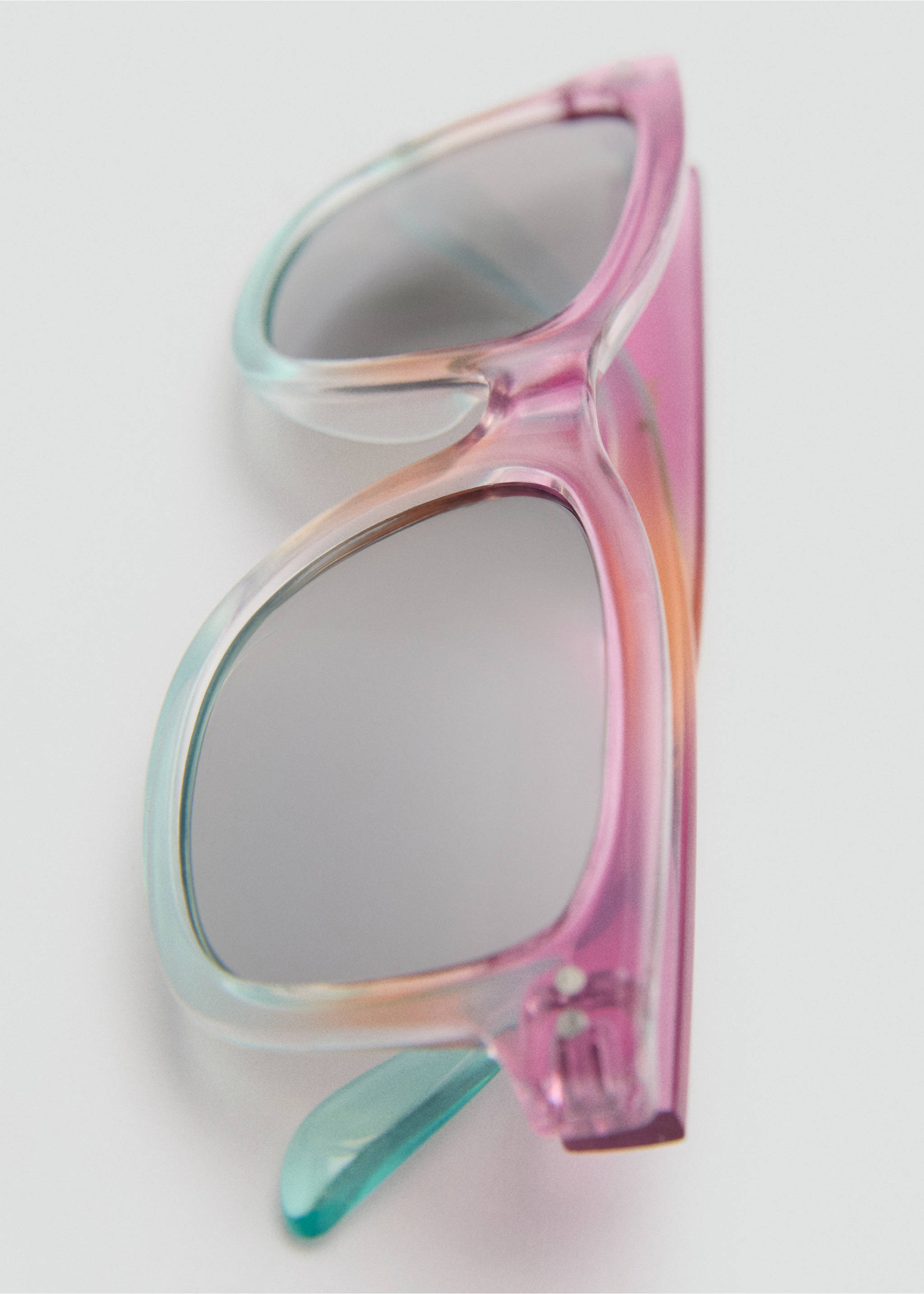 Square sunglasses - Details of the article 2, Aqua Green. Ref: 17063309-00.