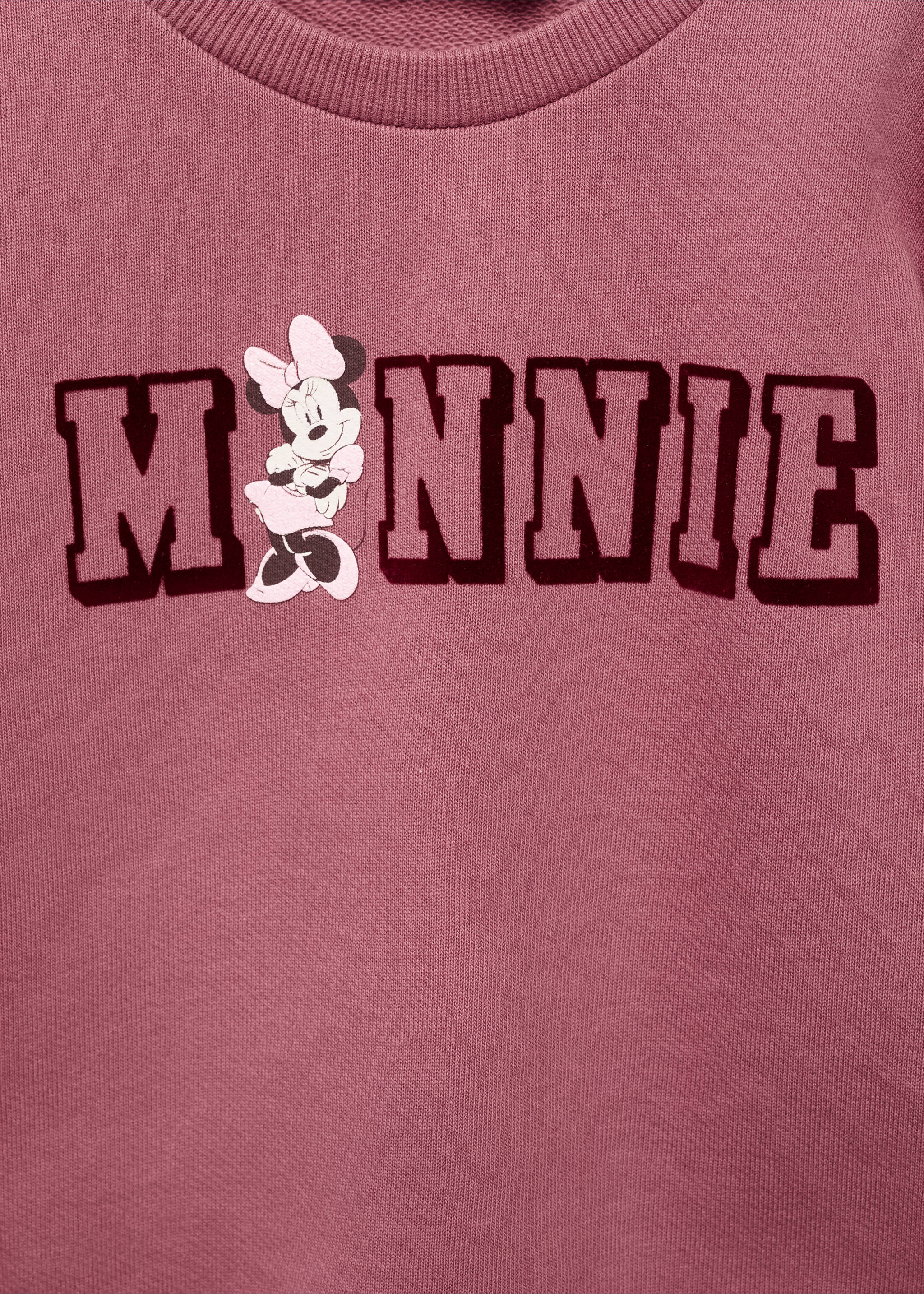 Minnie Mouse sweatshirt - Details of the article 8, Maroon. Ref: 17063321-00.