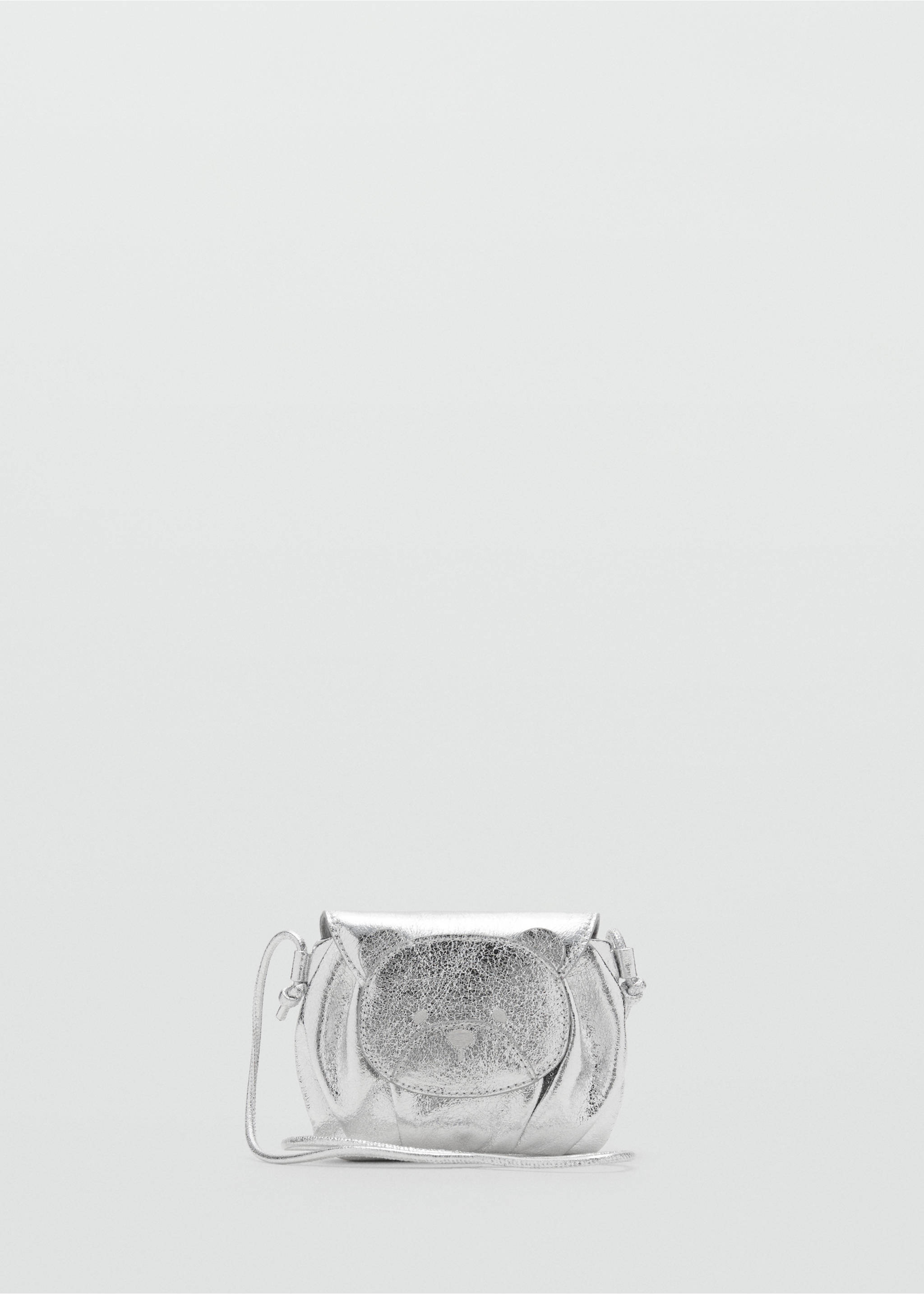 Metallic teddy bear bag - Article without model, Silver. Ref: 17063325-00.