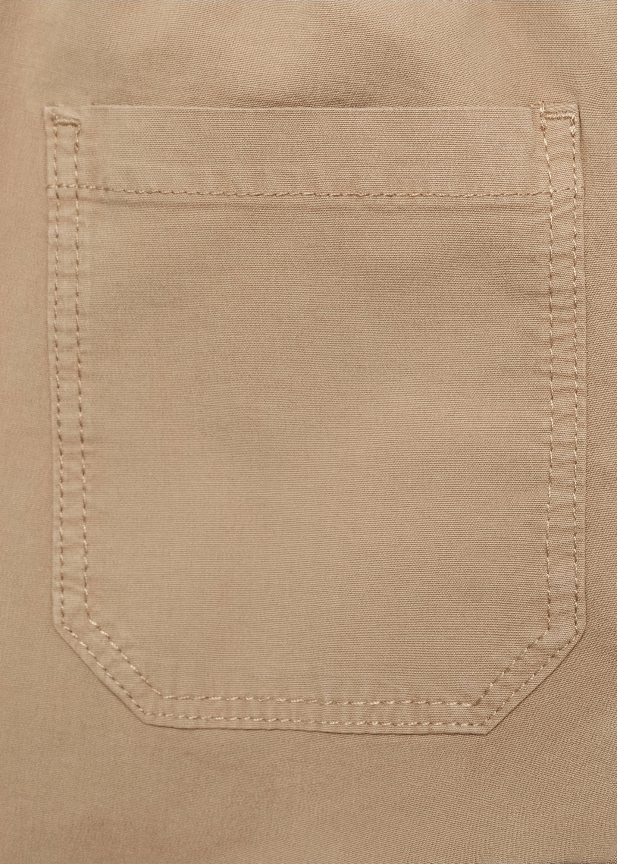 Pantalons cintura elàstica - Detall de l'article 0, Marró mitjà. Ref: 17063791-00.