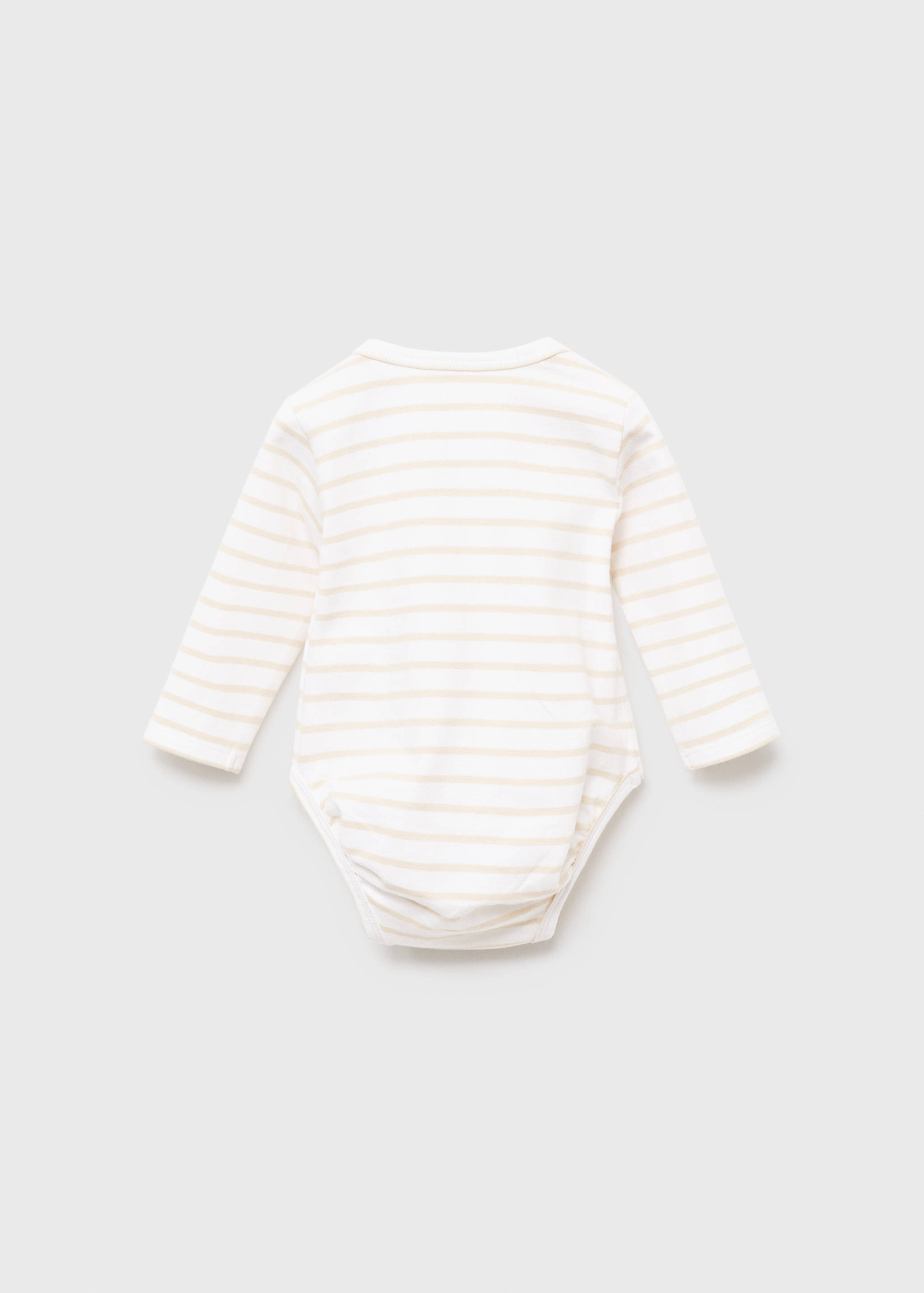 Striped cotton bodysuit - Reverse of the article
