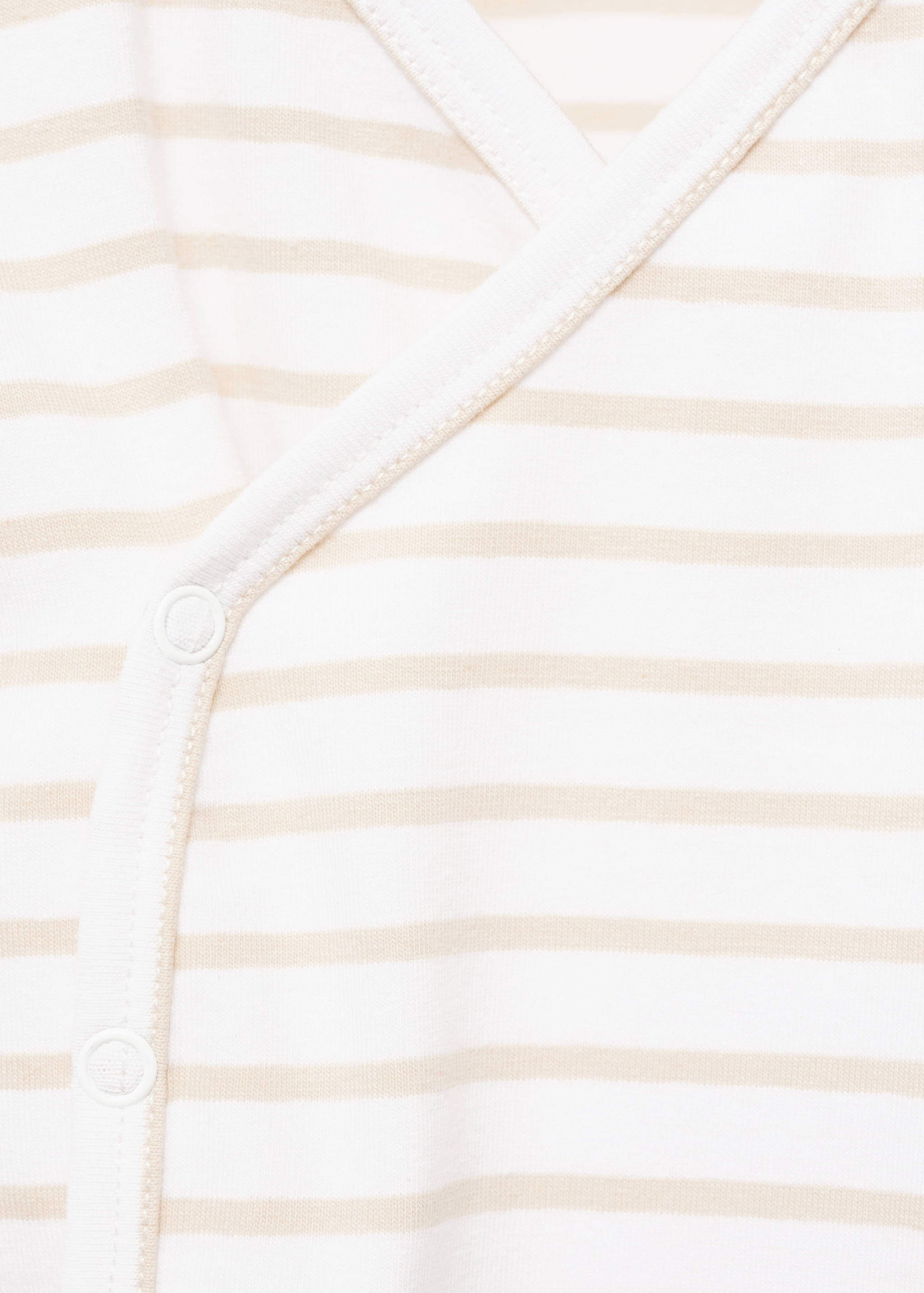 Striped cotton bodysuit - Details of the article 0