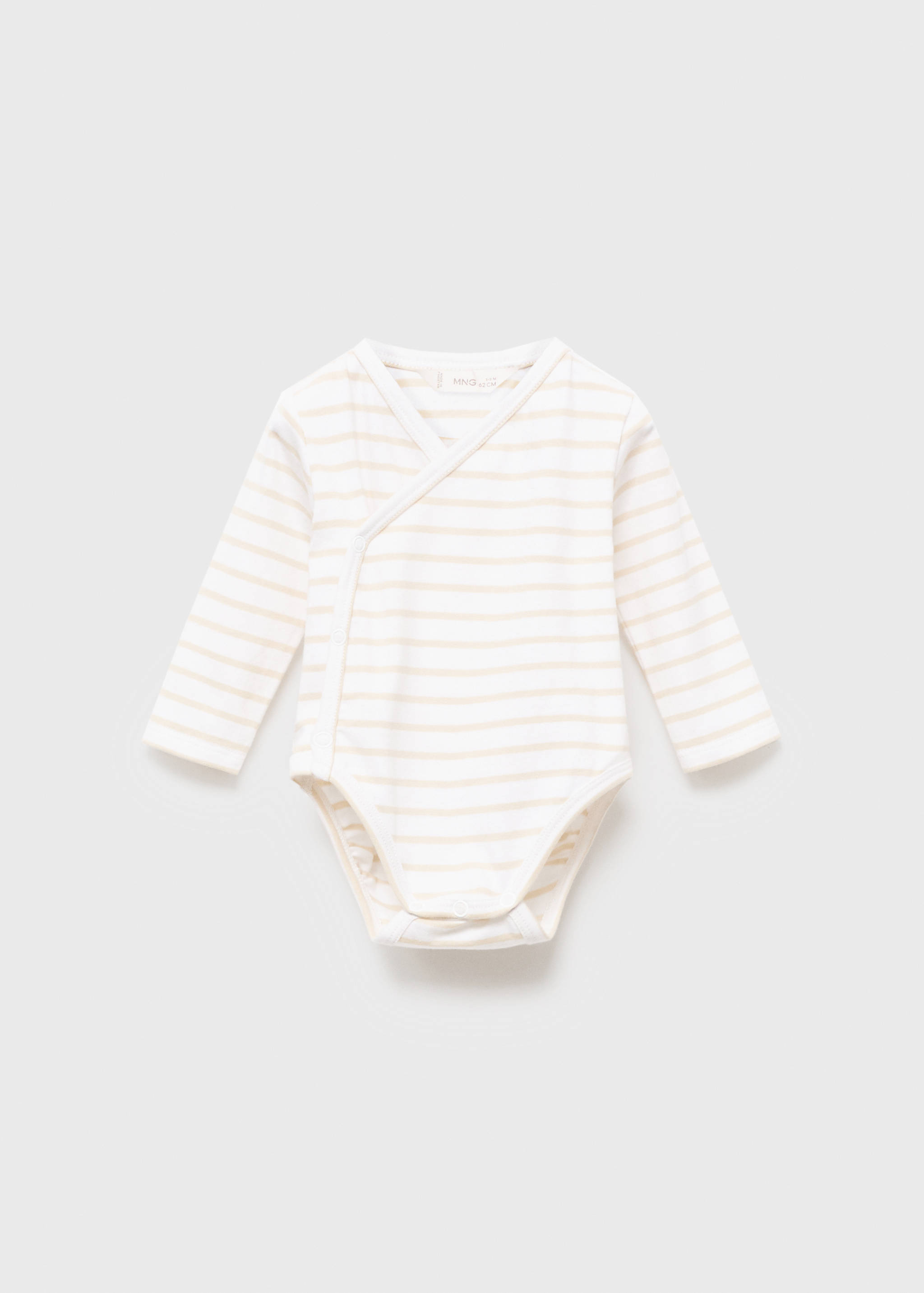 Striped cotton bodysuit - Article without model