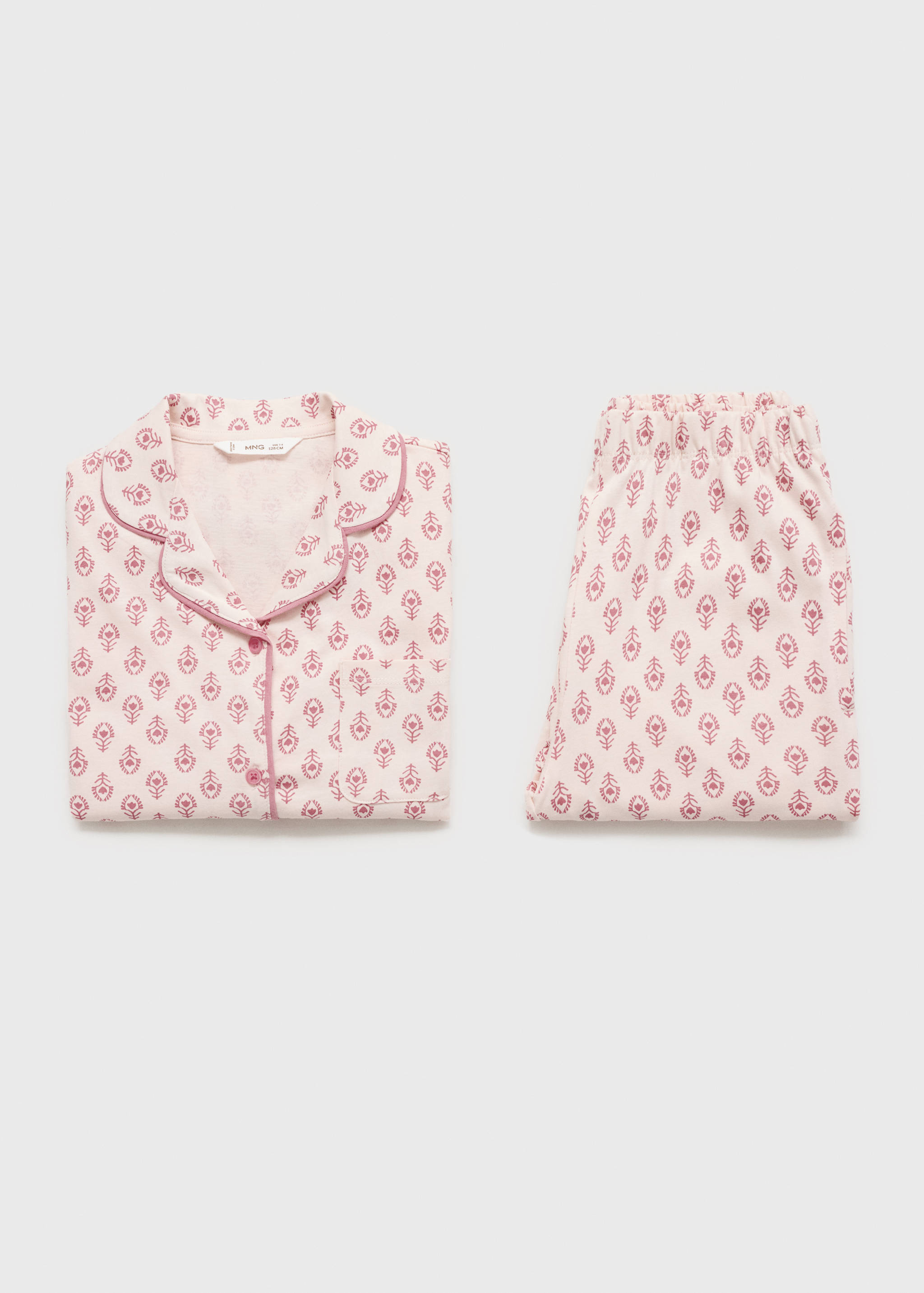 Printed cotton pyjamas - Details of the article 0