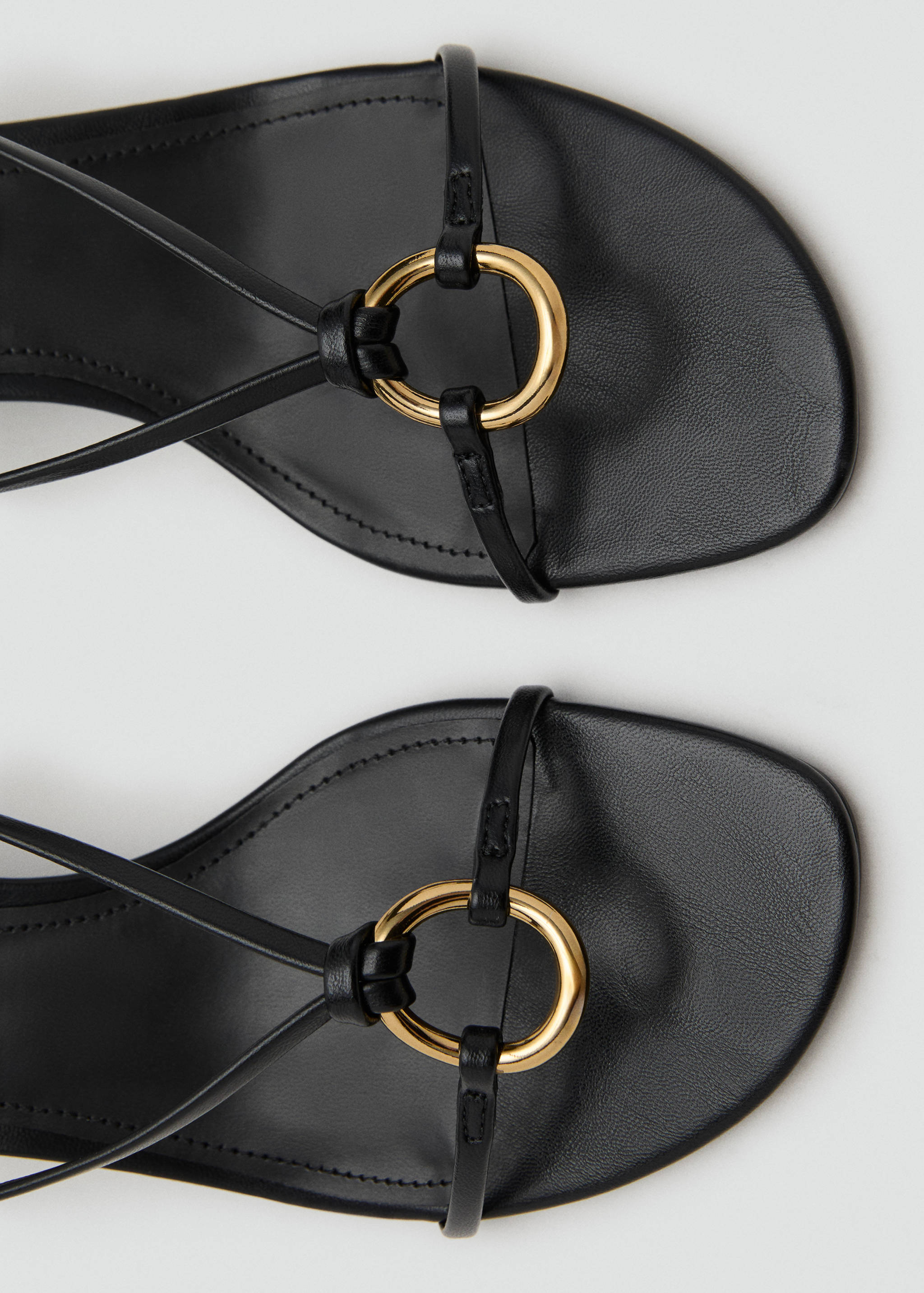 Heeled sandal with hoop detail - Details of the article 1
