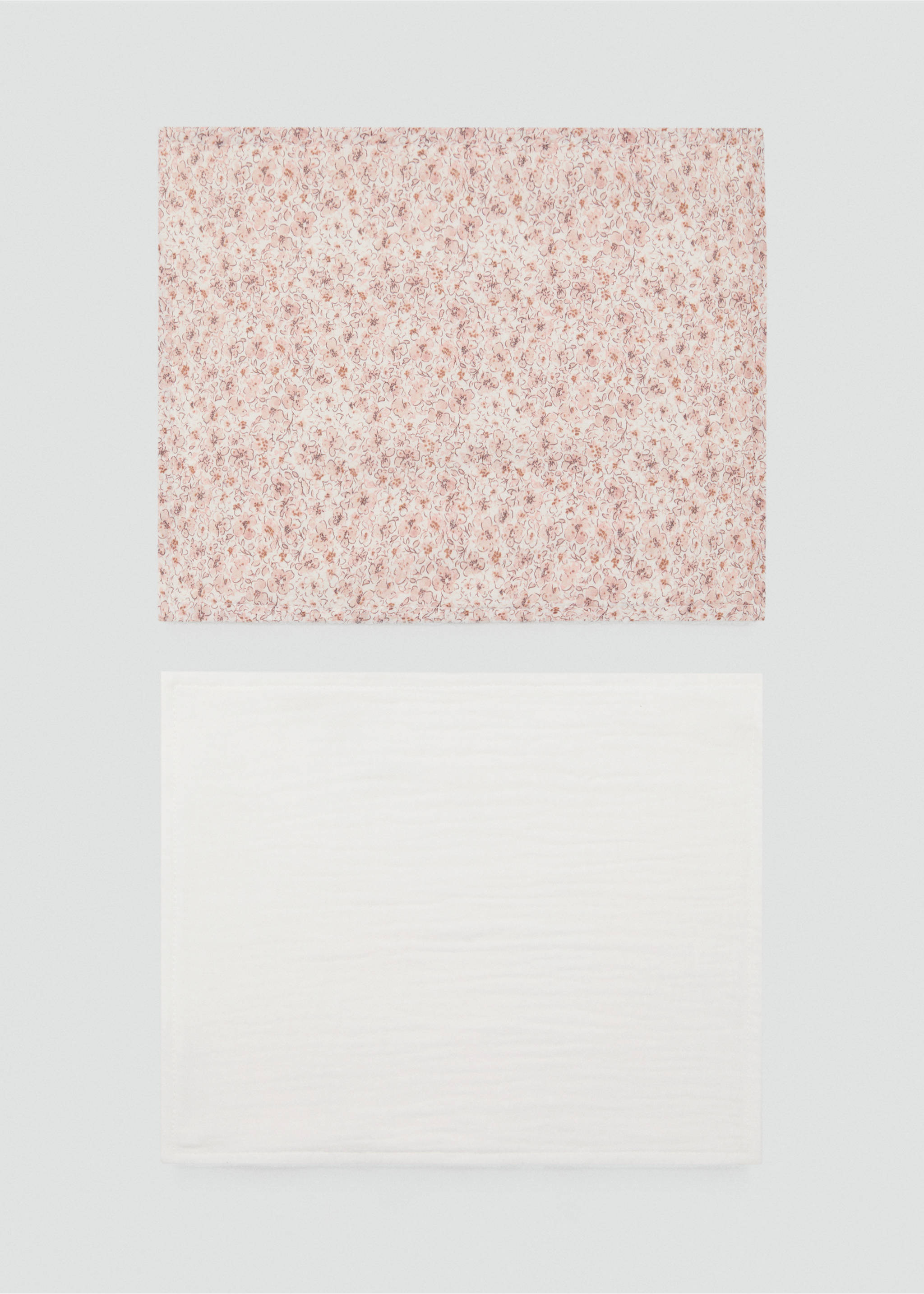 Komplet od 2 pamučne dekice s printom - Artikl bez modela, Ružičasta. Ref: 17063816-00.