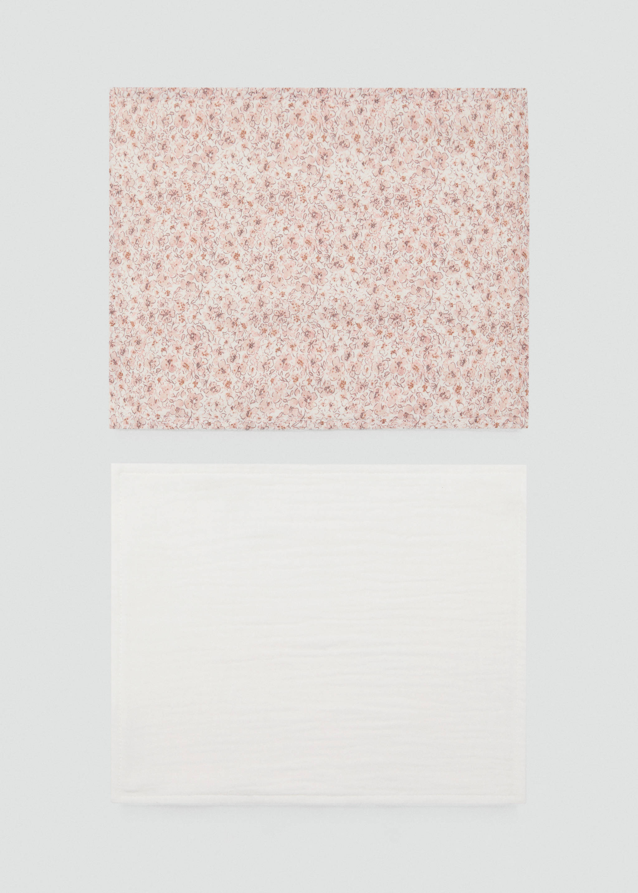 2er Pack bedruckte Baumwoll-Babydecken - Artikel ohne Model