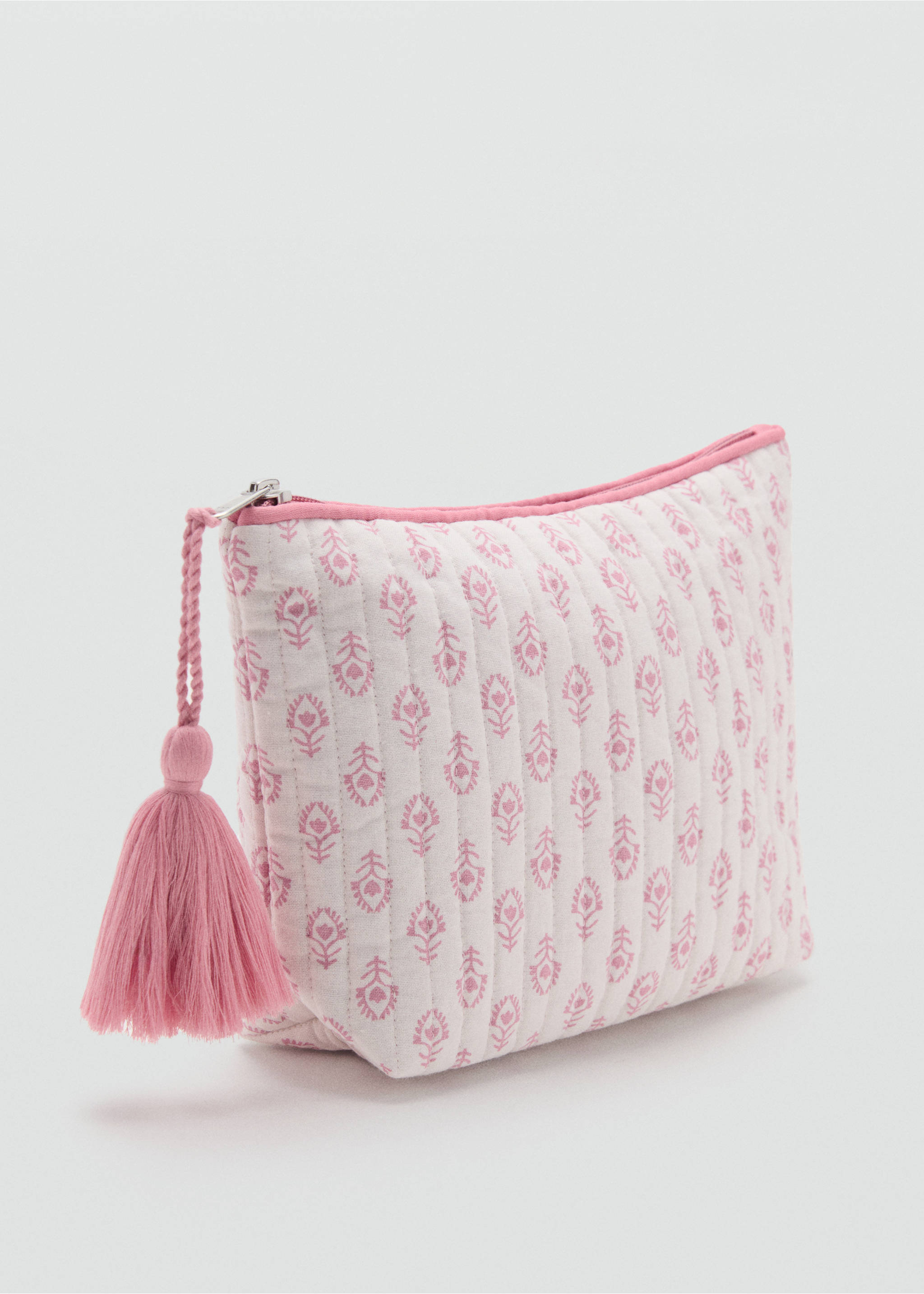 Printed cosmetic bag - Medium plane, Pale Pink. Ref: 17063825-00.