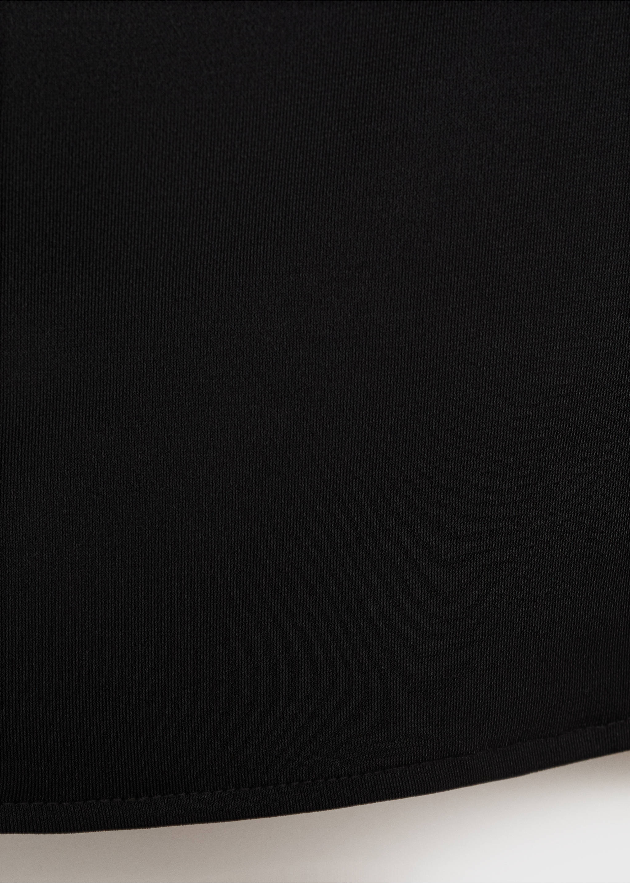 Draped neck top - Details of the article 0, Black. Ref: 17064075-00.