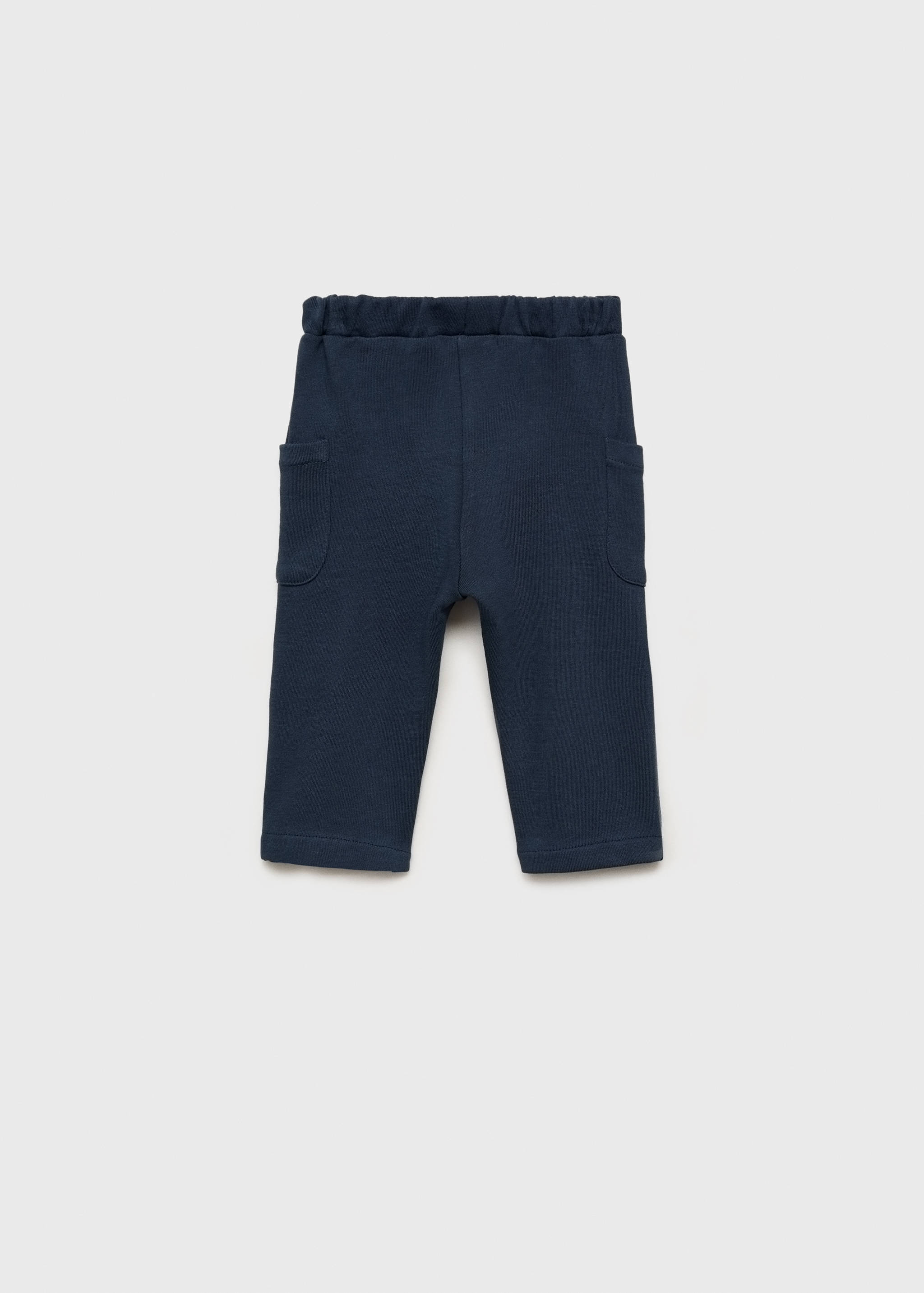 Gerade Hose mit Knöpfen - Rückseite des Artikels