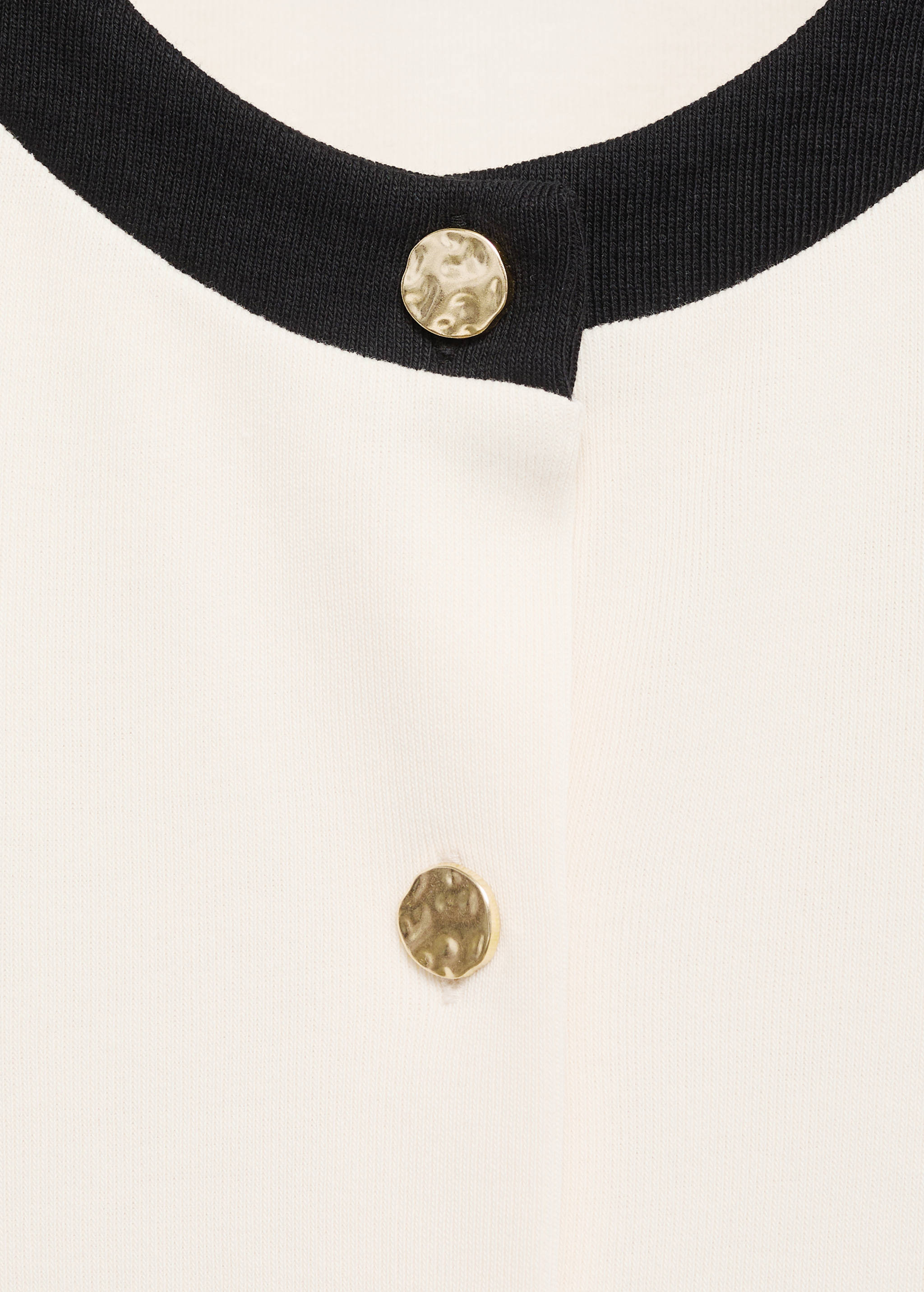 Contrasting cotton cardigan - Details of the article 8