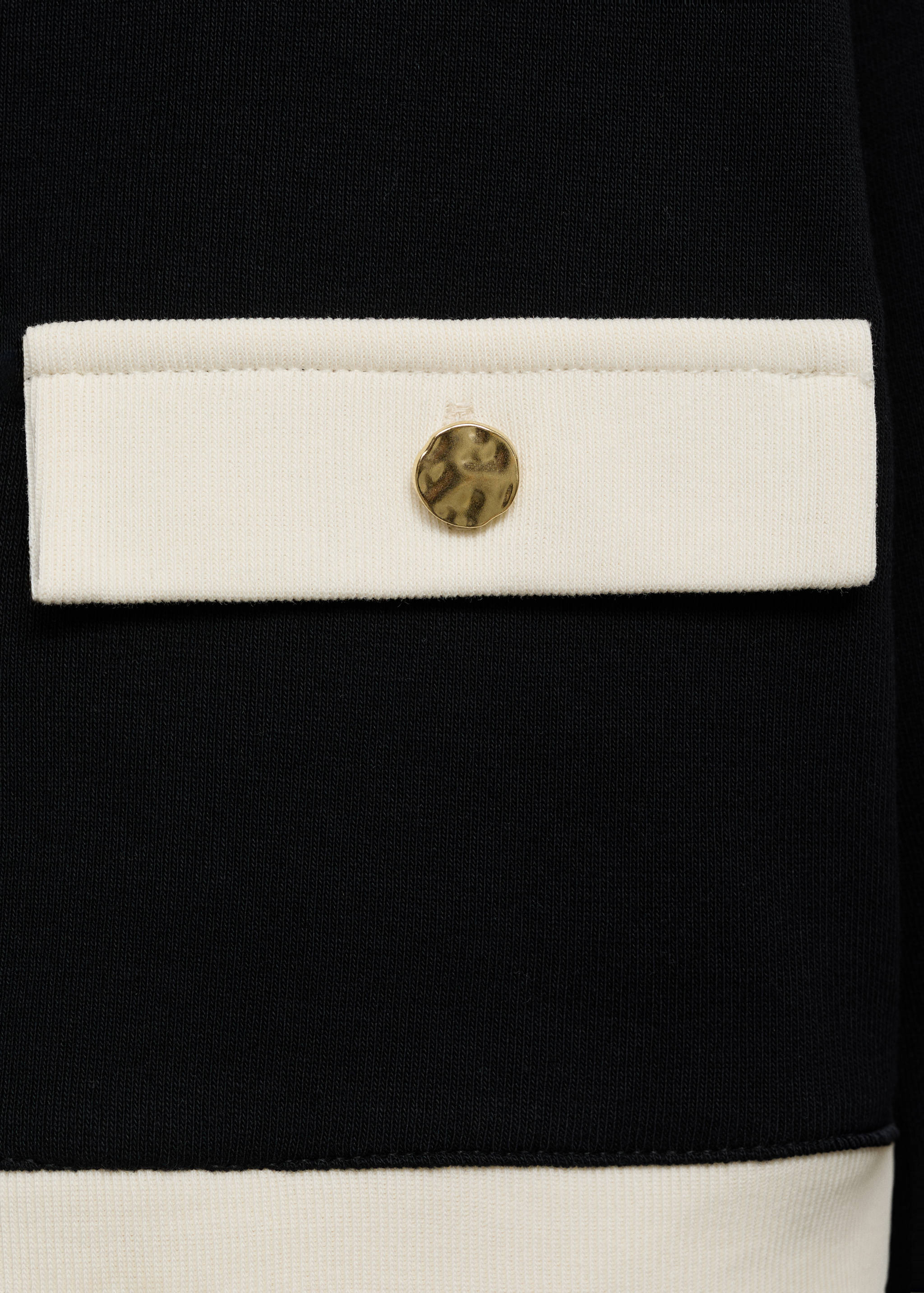 Contrasting cotton cardigan - Details of the article 0