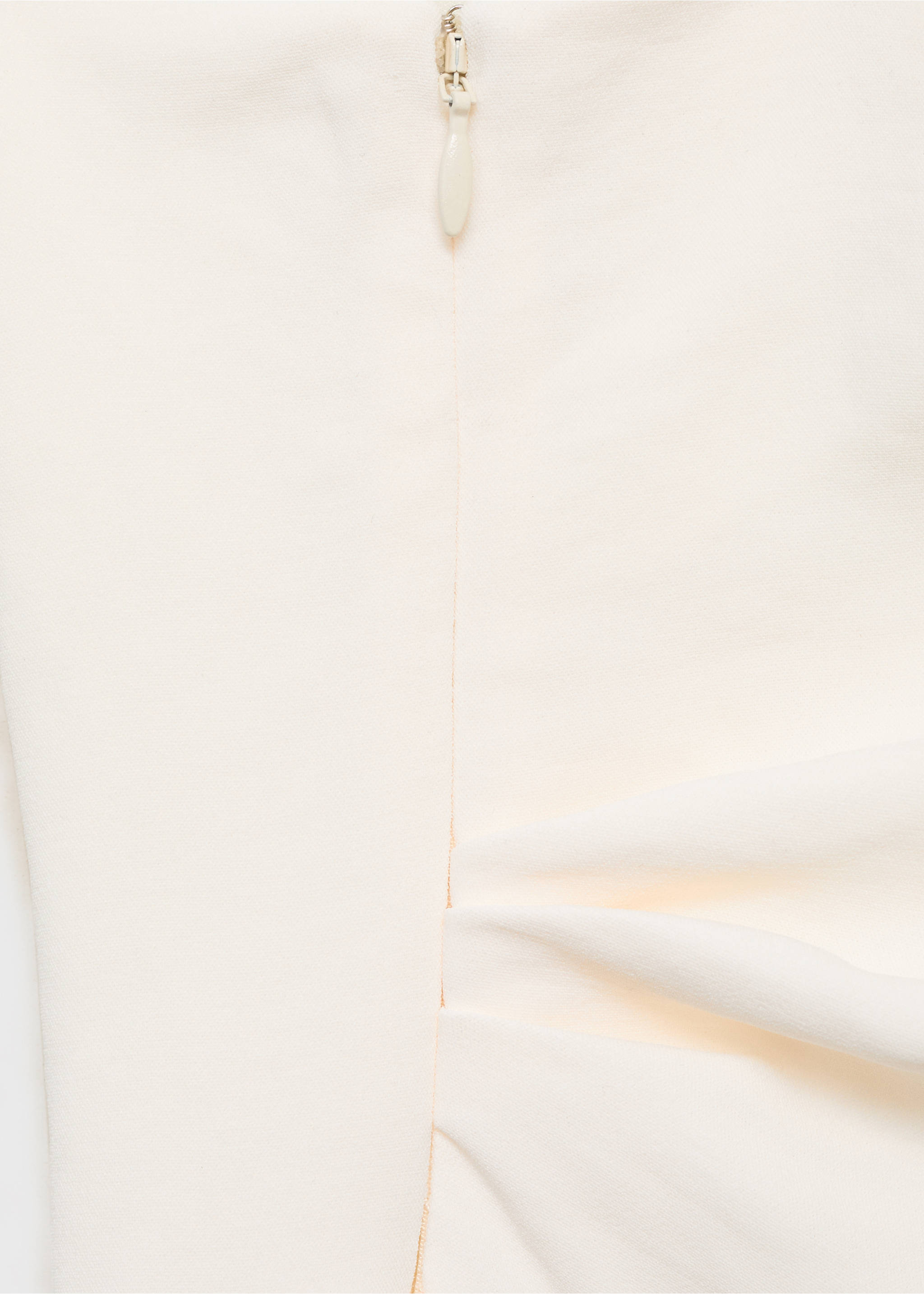 Long asymmetrical draped jumpsuit - Details of the article 0, Off White. Ref: 17064086-00.