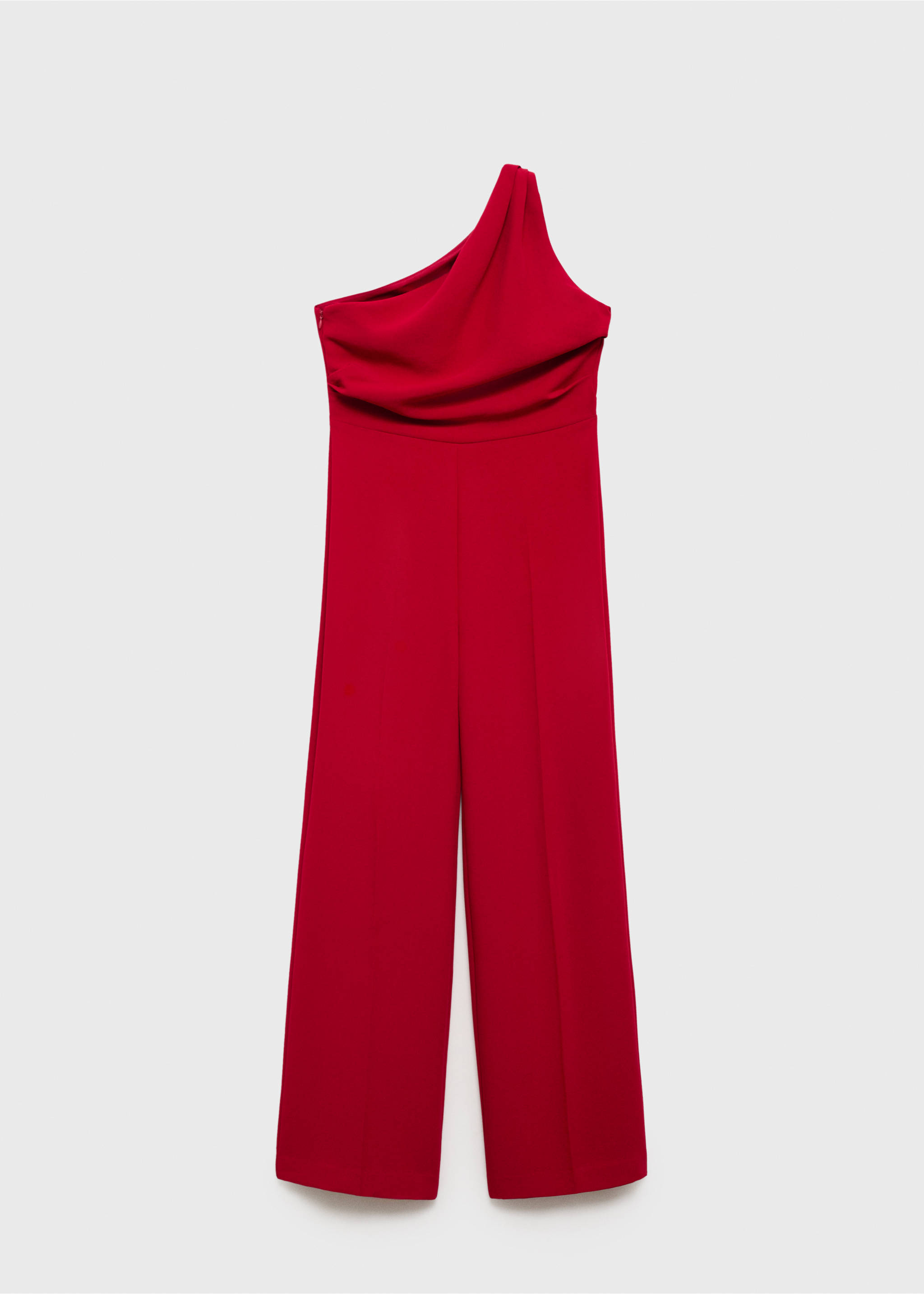 Long asymmetrical draped jumpsuit - Article without model, Maroon. Ref: 17064086-00.