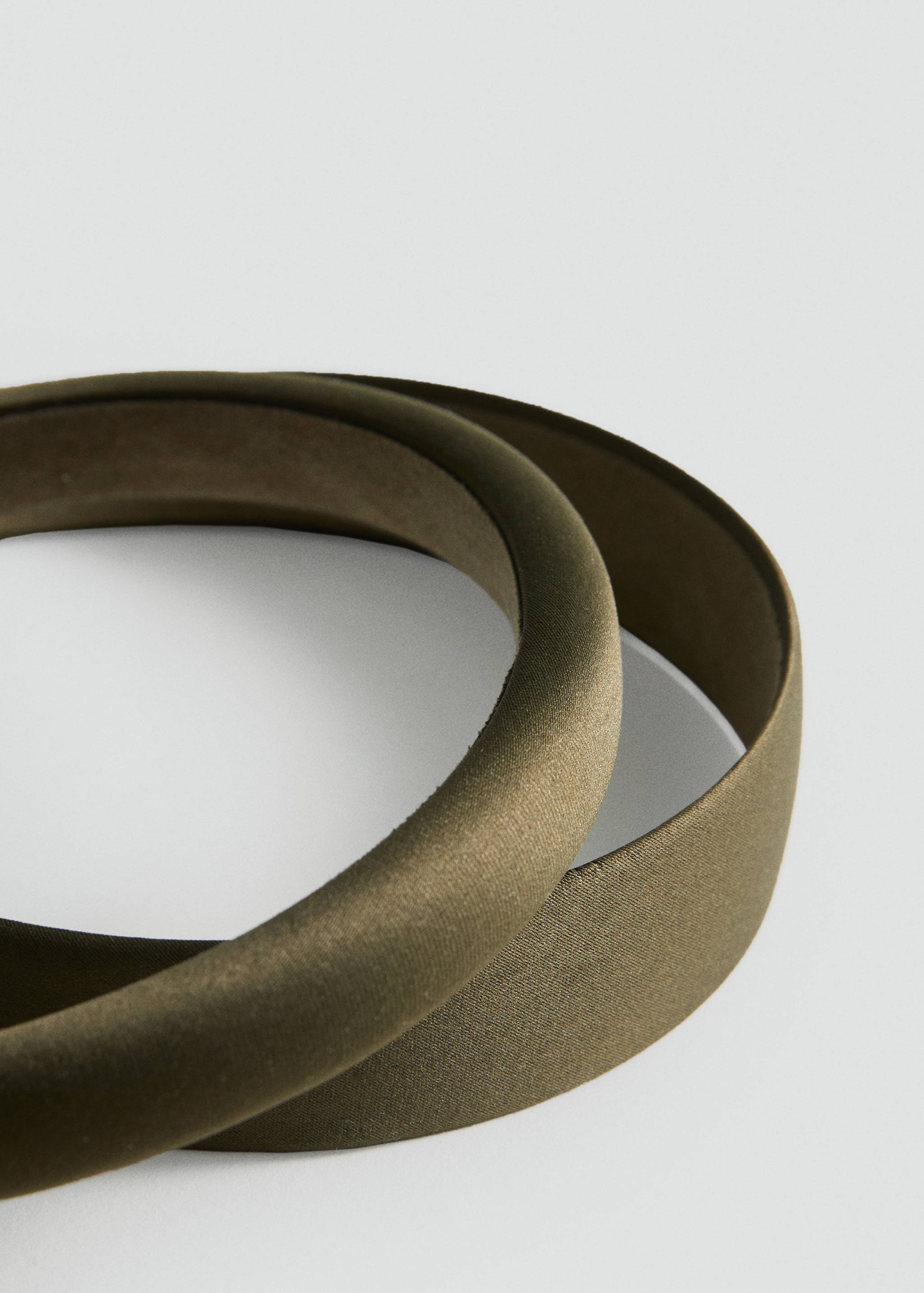 Set aus 2 satinierten Haarreifen - Mittlere Ansicht