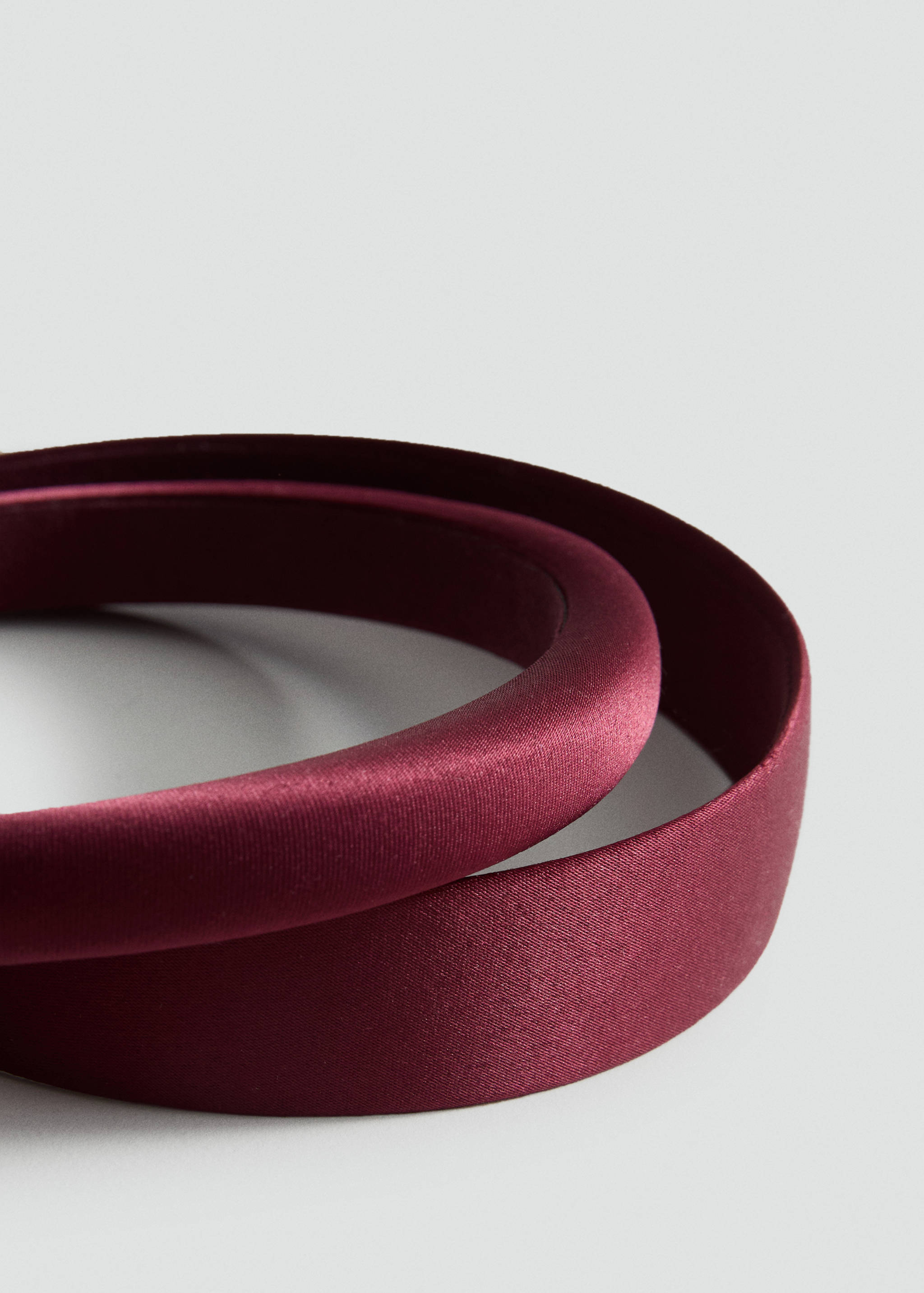 Set aus 2 satinierten Haarreifen - Mittlere Ansicht