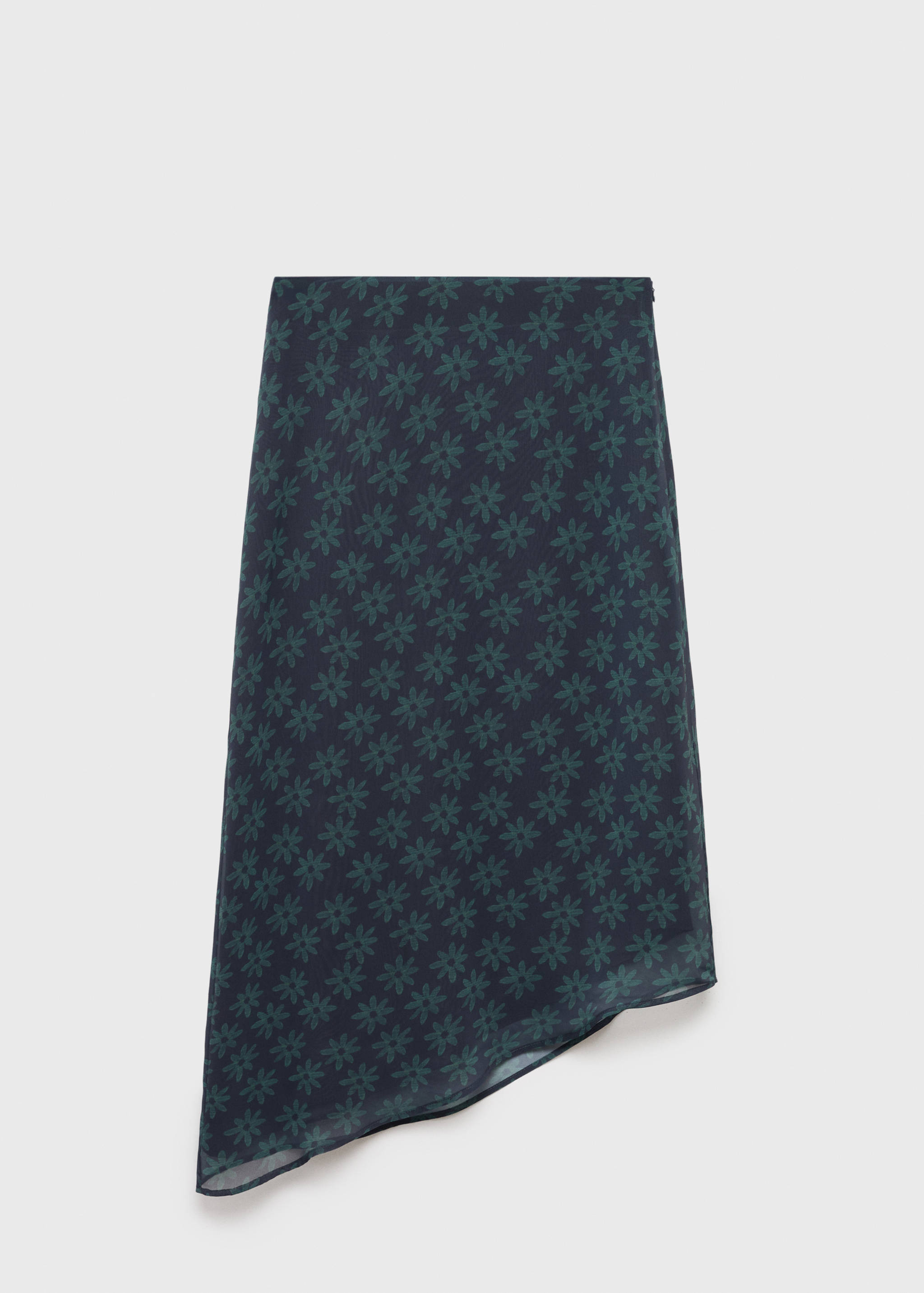 Gonna fiori asimmetrica - Articolo senza modello