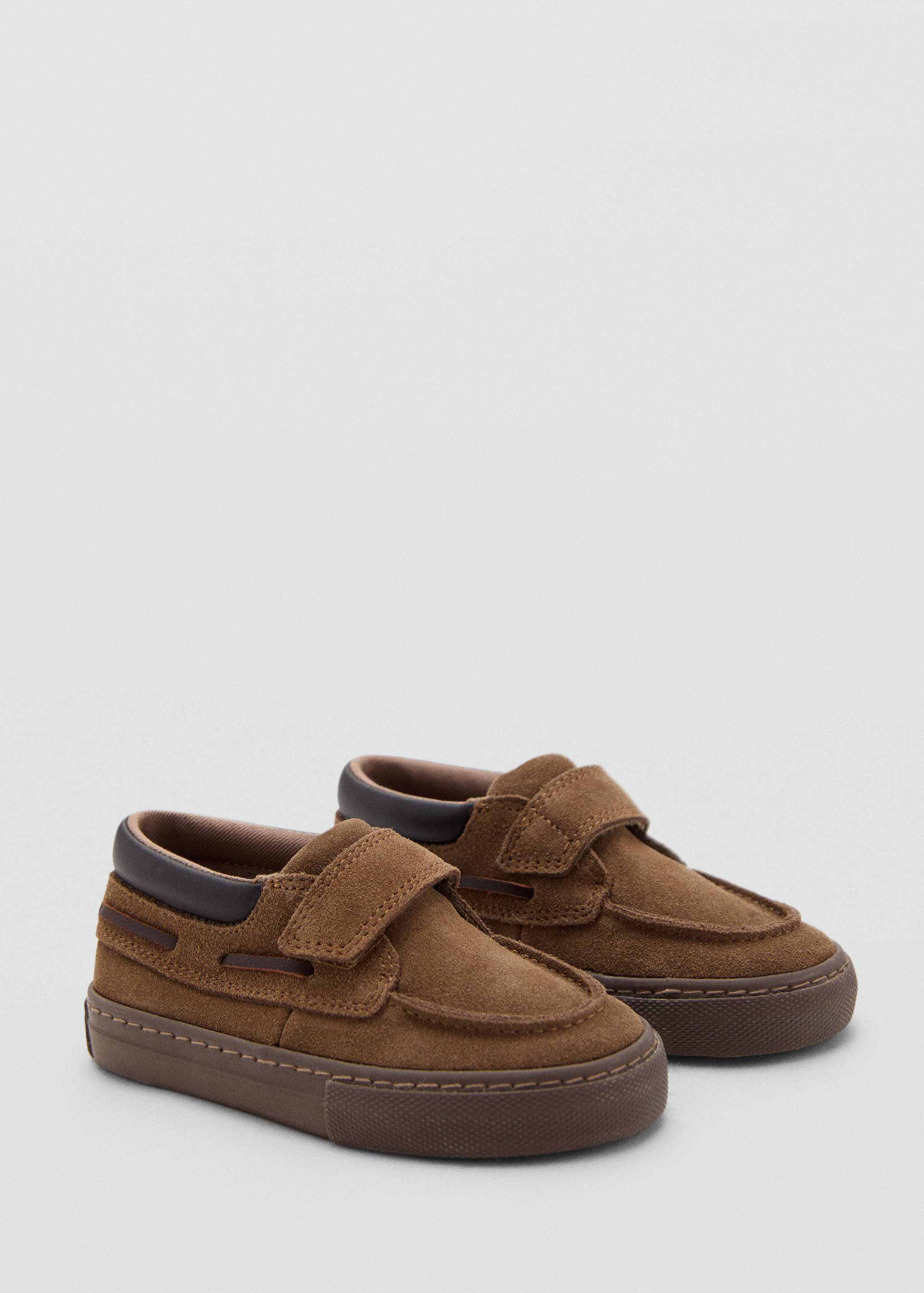 Velcro leather shoes - Medium plane