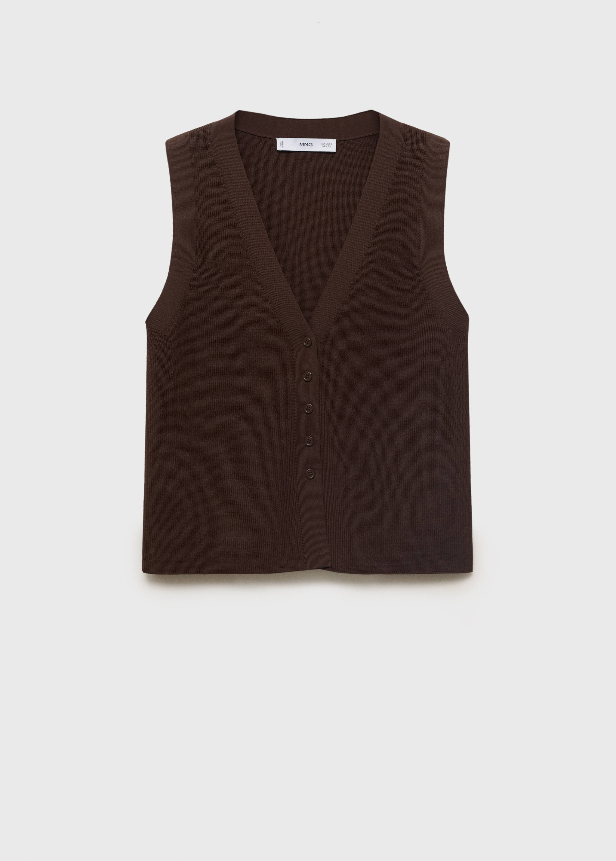 Fine-knit gilet - Article without model
