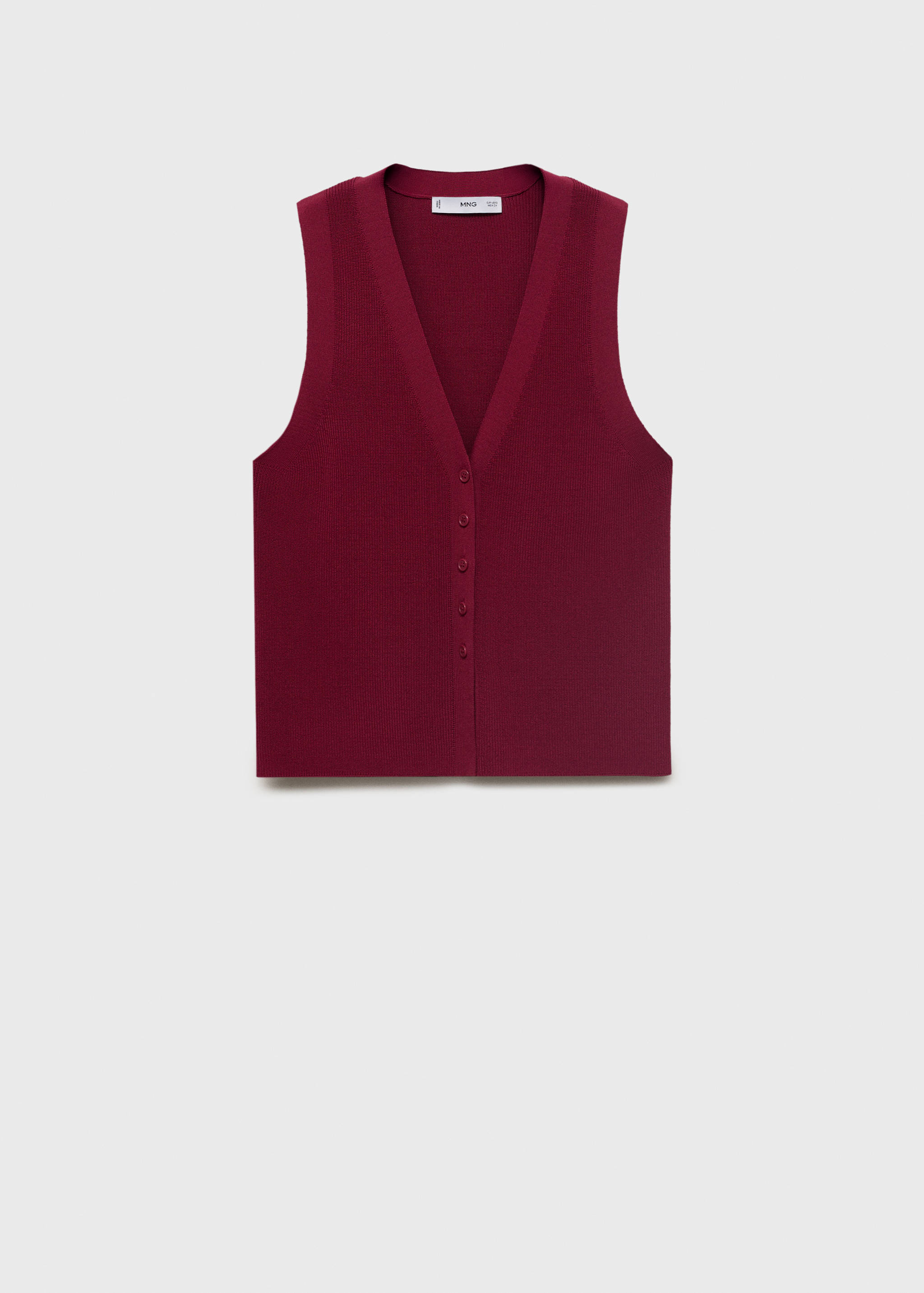 Fine-knit gilet - Article without model