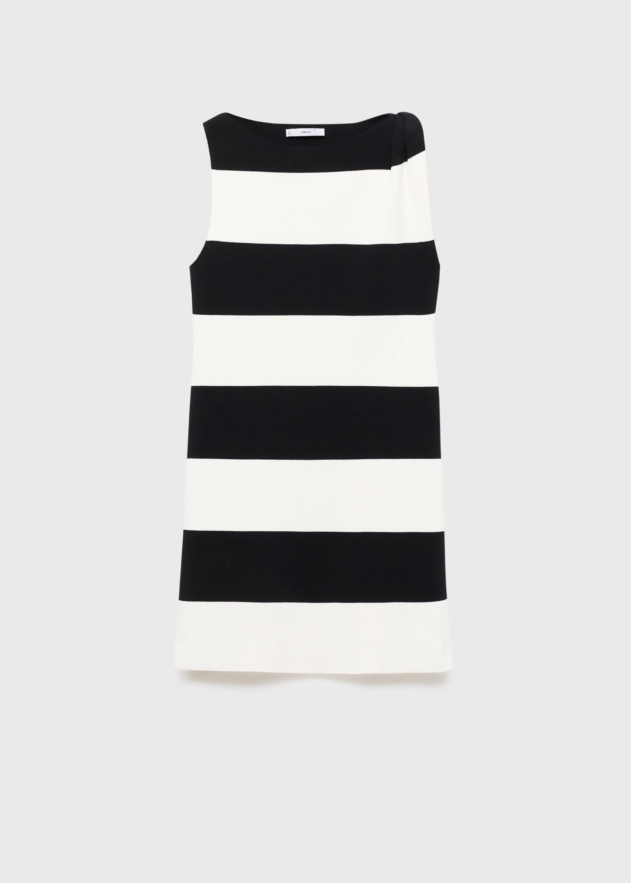 Asymmetrical knitted dress with strap - Article without model