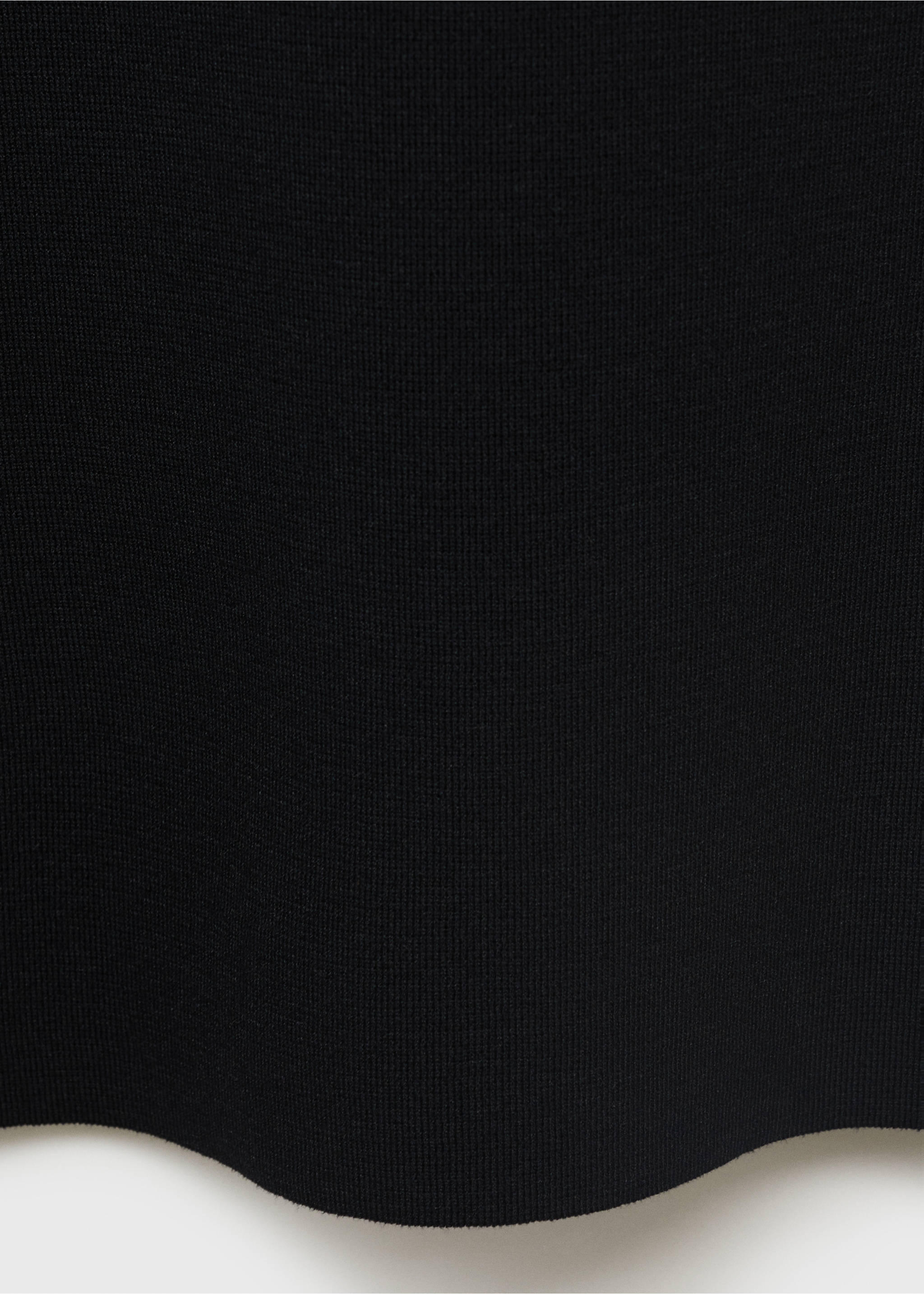 Asymmetrical knitted dress with strap - Details of the article 0, Black. Ref: 17064104-00.