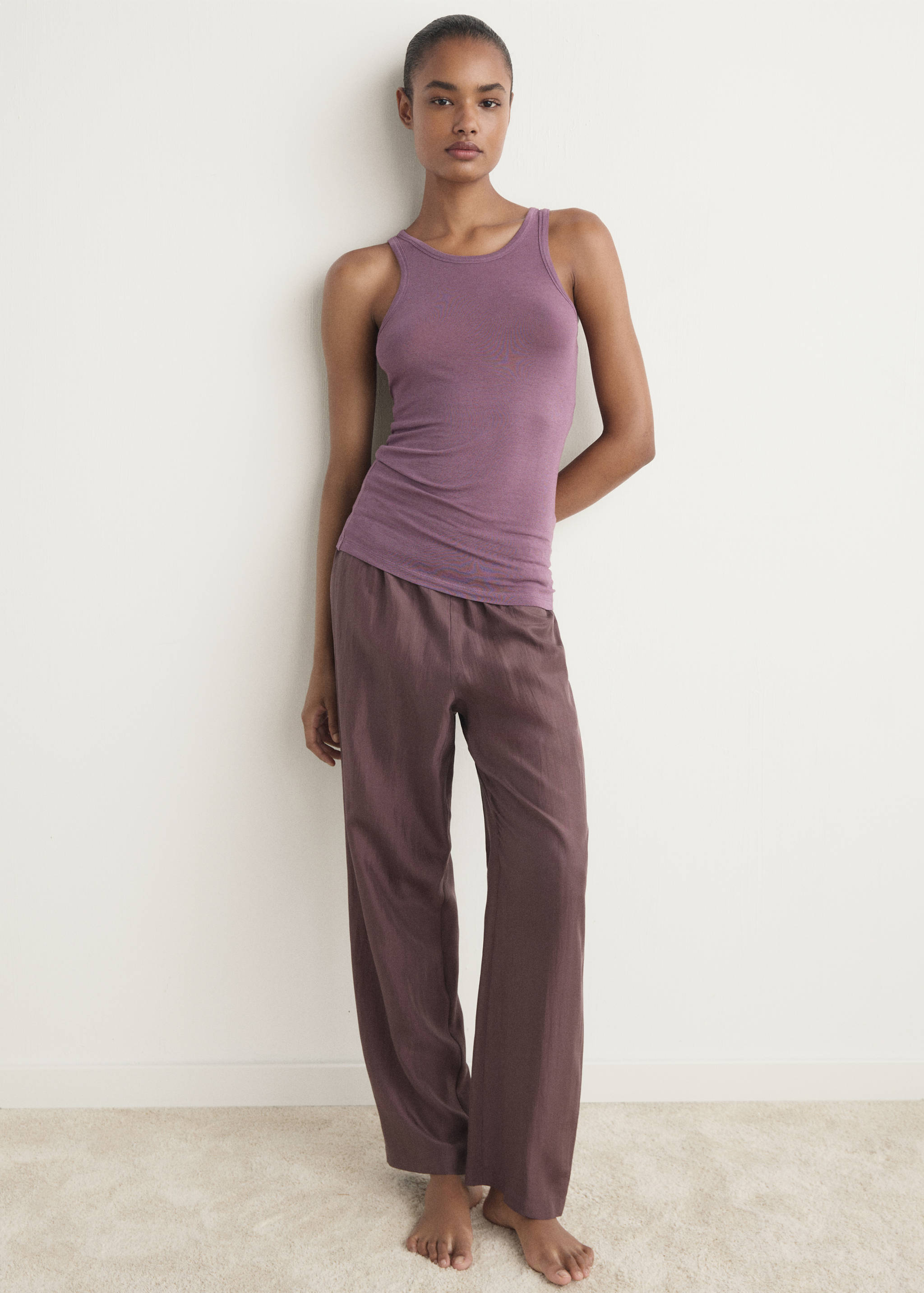 Pyjama-Top mit Kaschmir - Allgemeine Ansicht