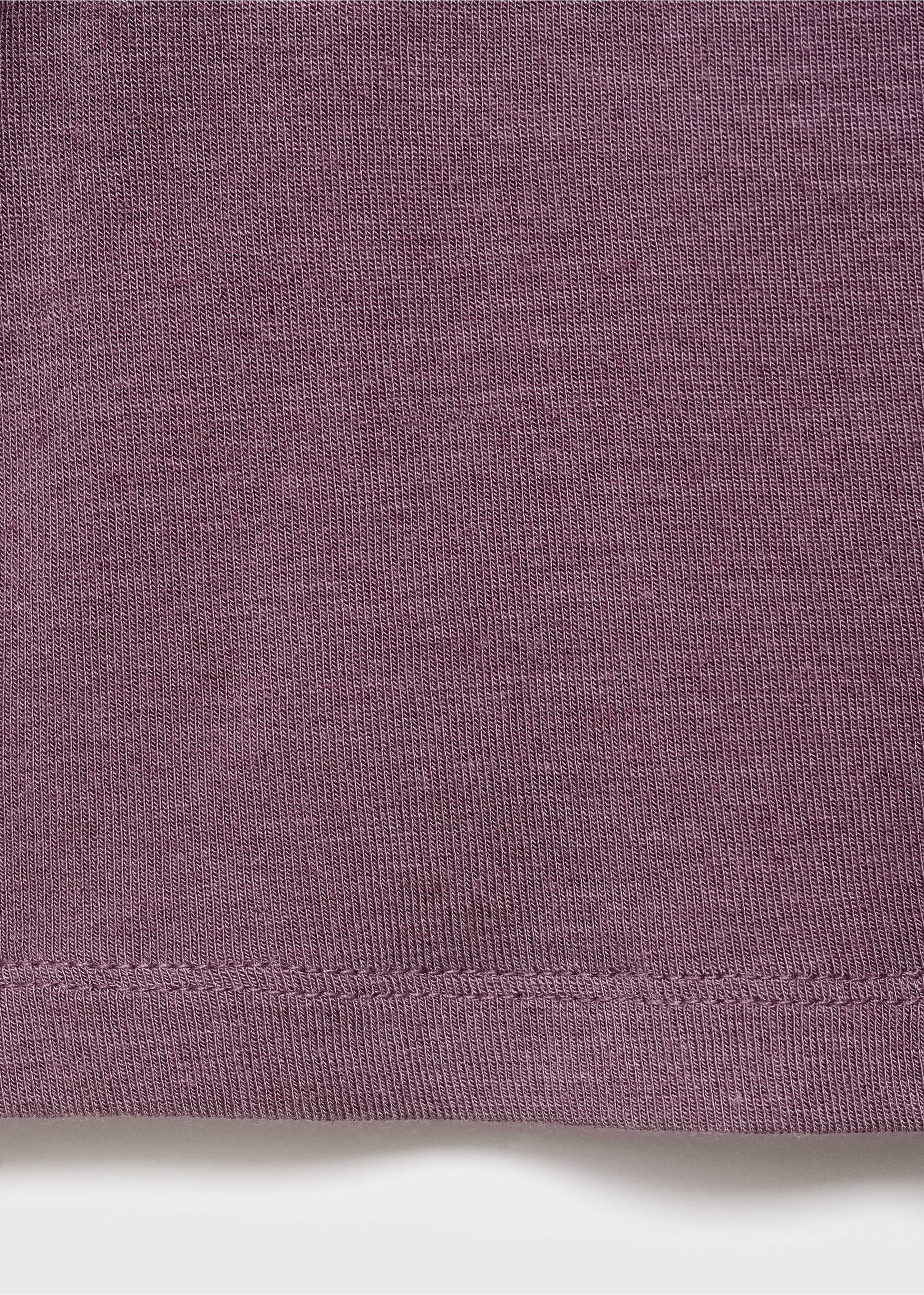 Pyjama-Top mit Kaschmir - Detail des Artikels 0, Dunkelrot. Ref: 17064105-00.