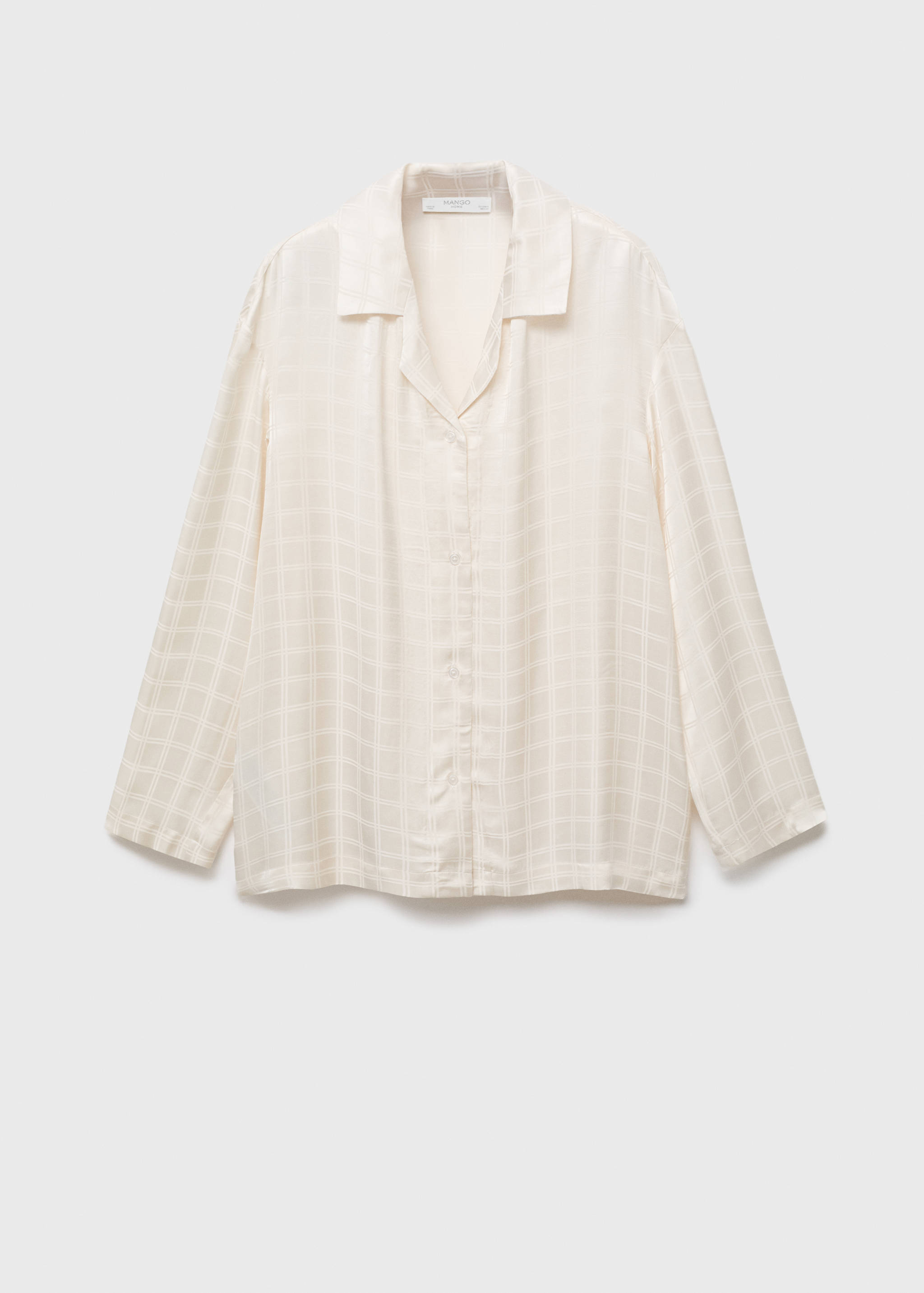 Rayon check pyjama top - Article without model